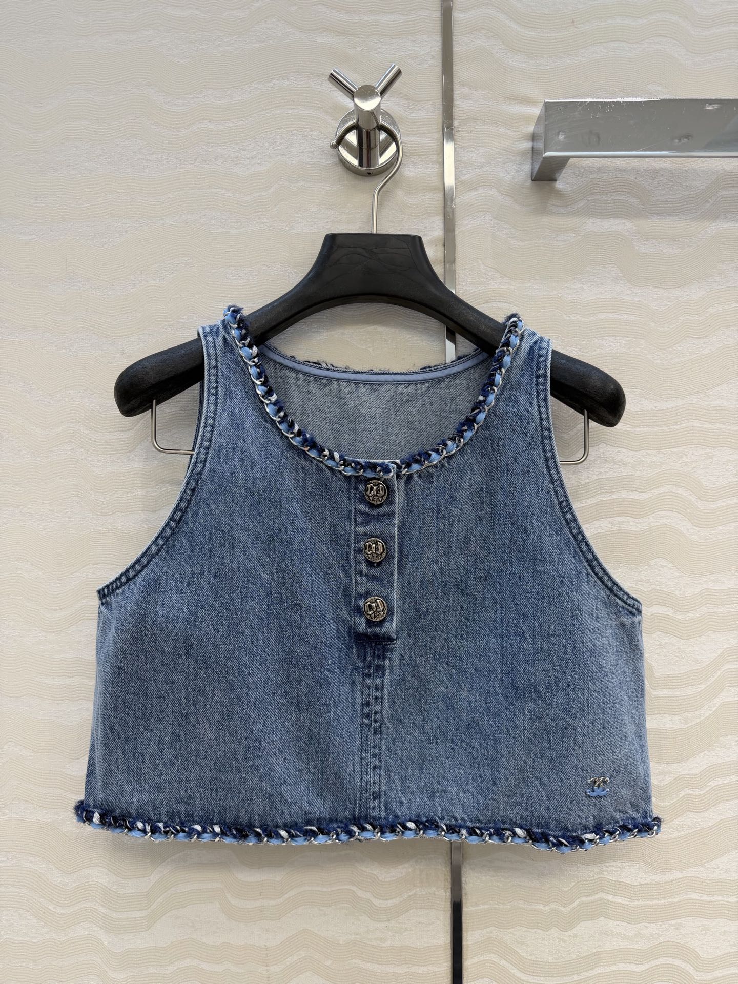 Denim Vest Top