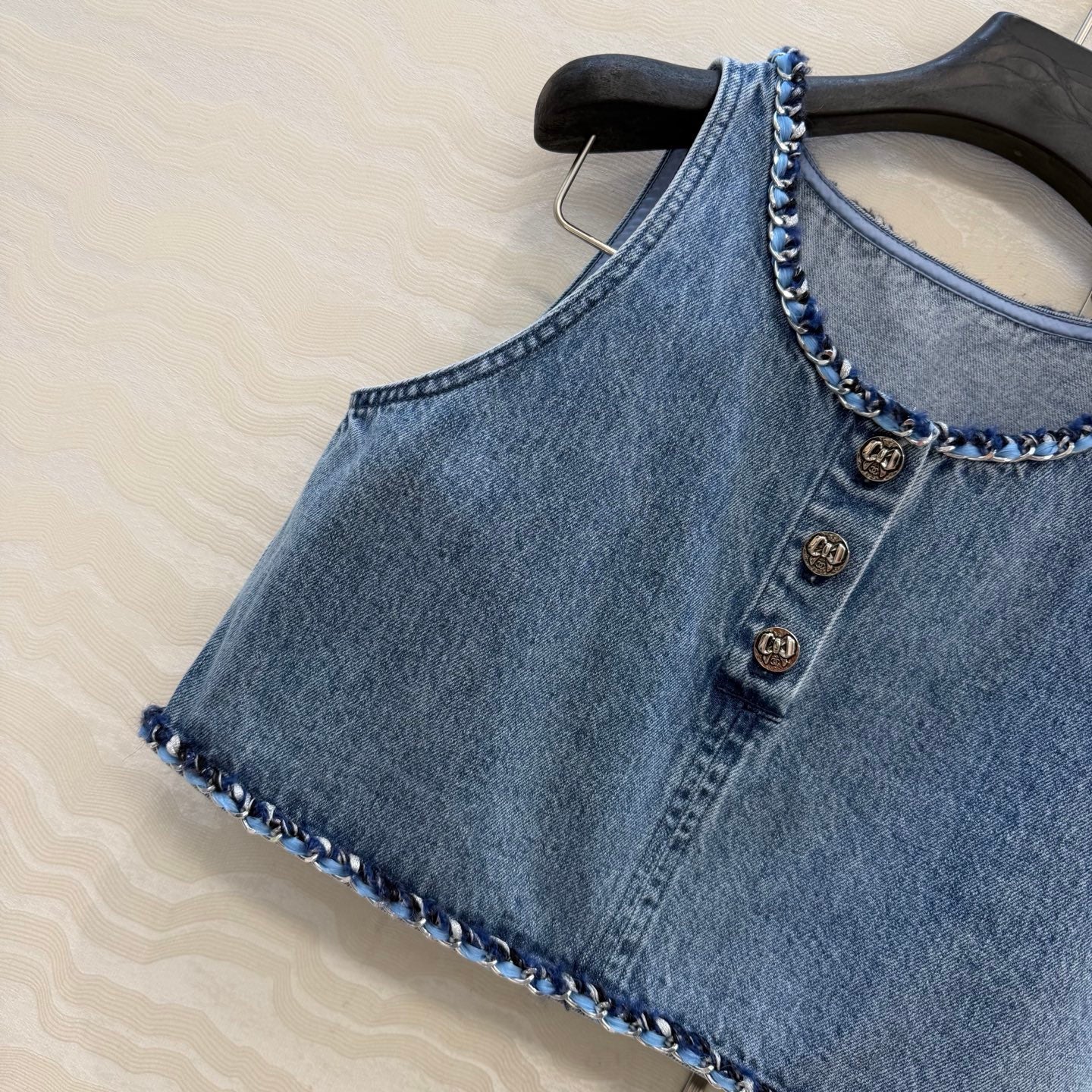 Denim Vest Top
