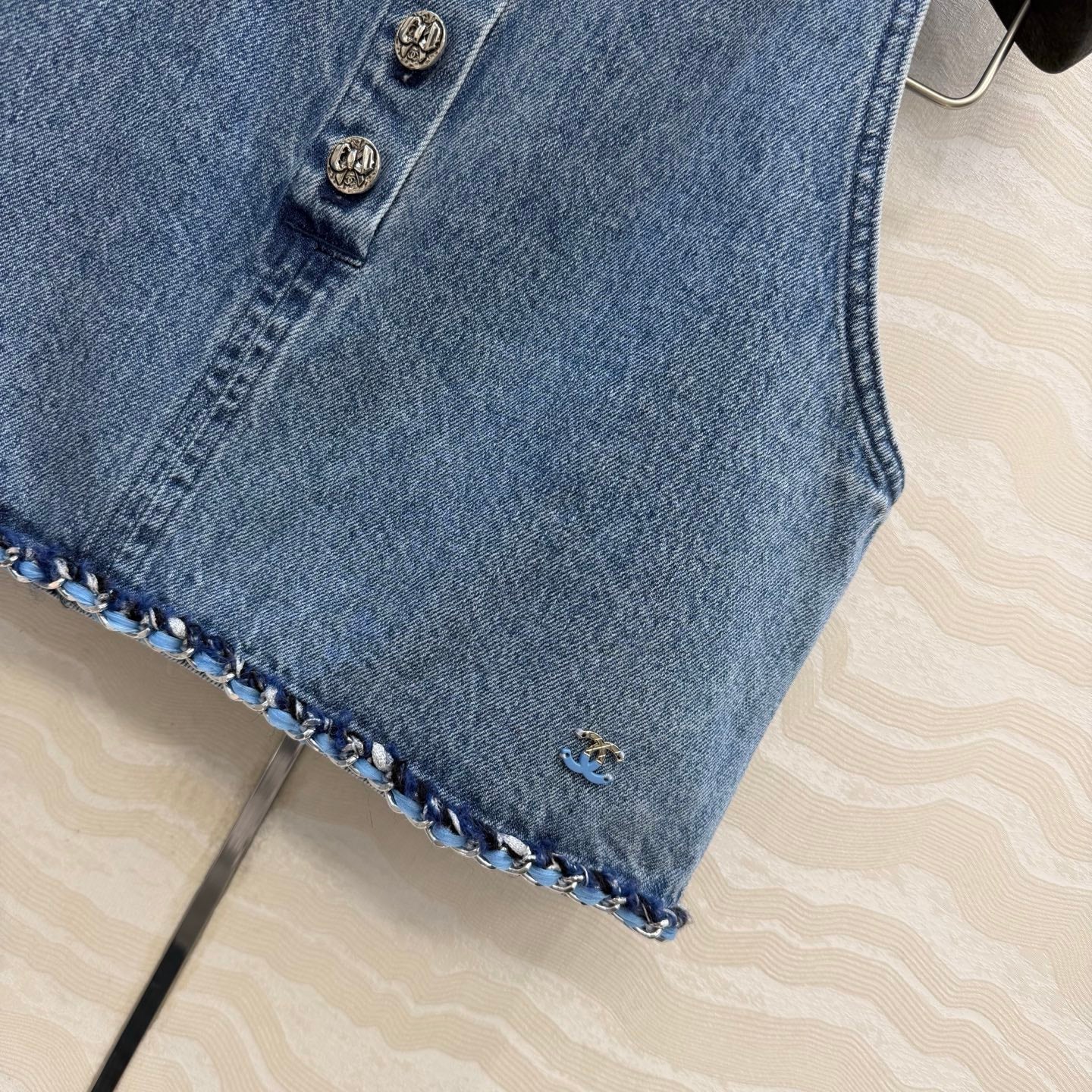 Denim Vest Top