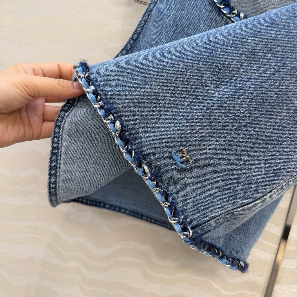Denim Vest Top