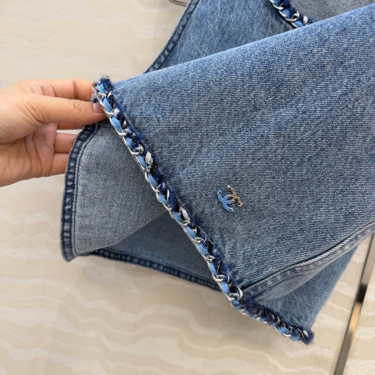 Denim Vest Top