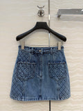 Denim Midi Skirt