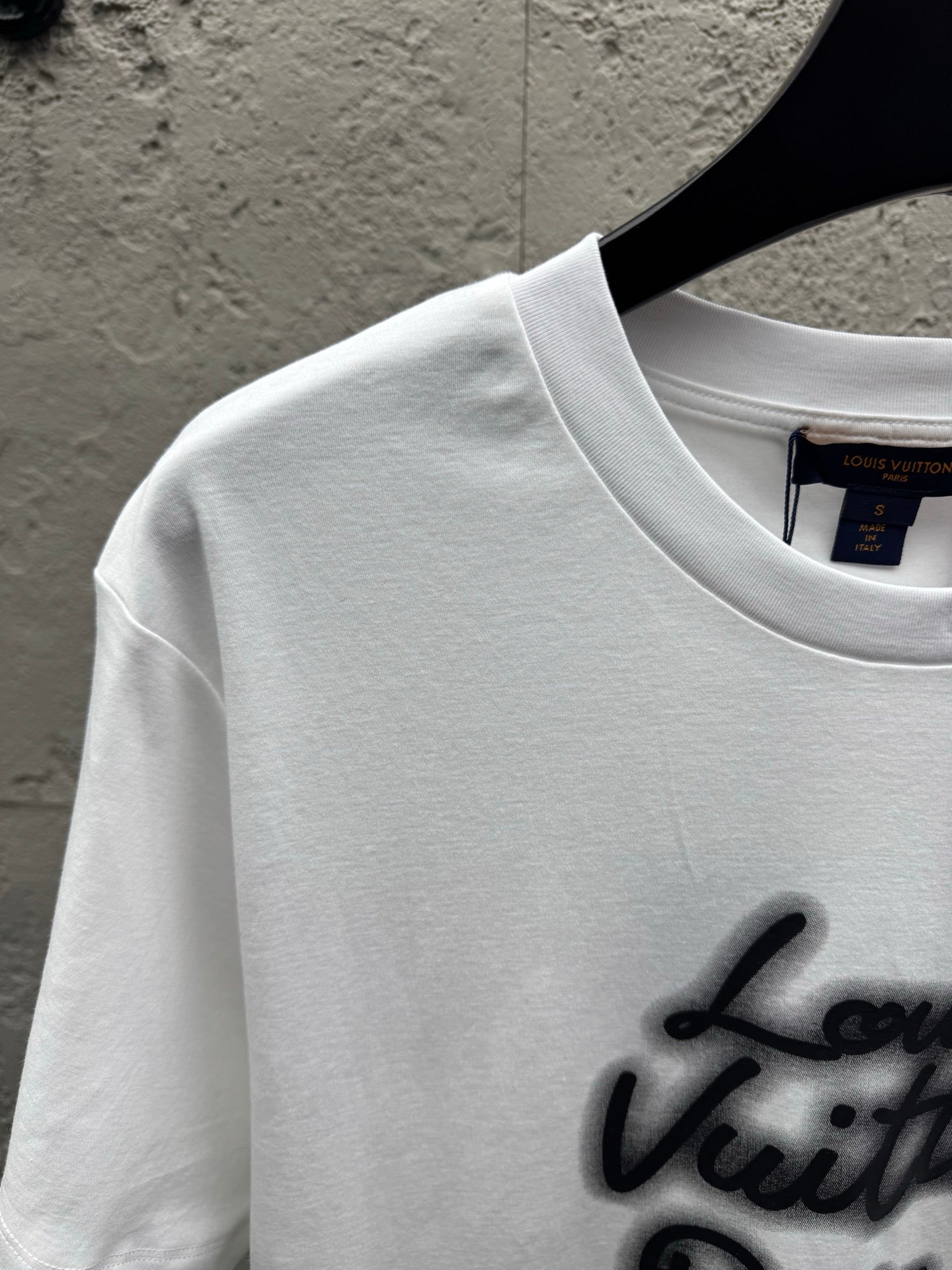 Neon Letter Print Crew Neck Short-Sleeve T-Shirt