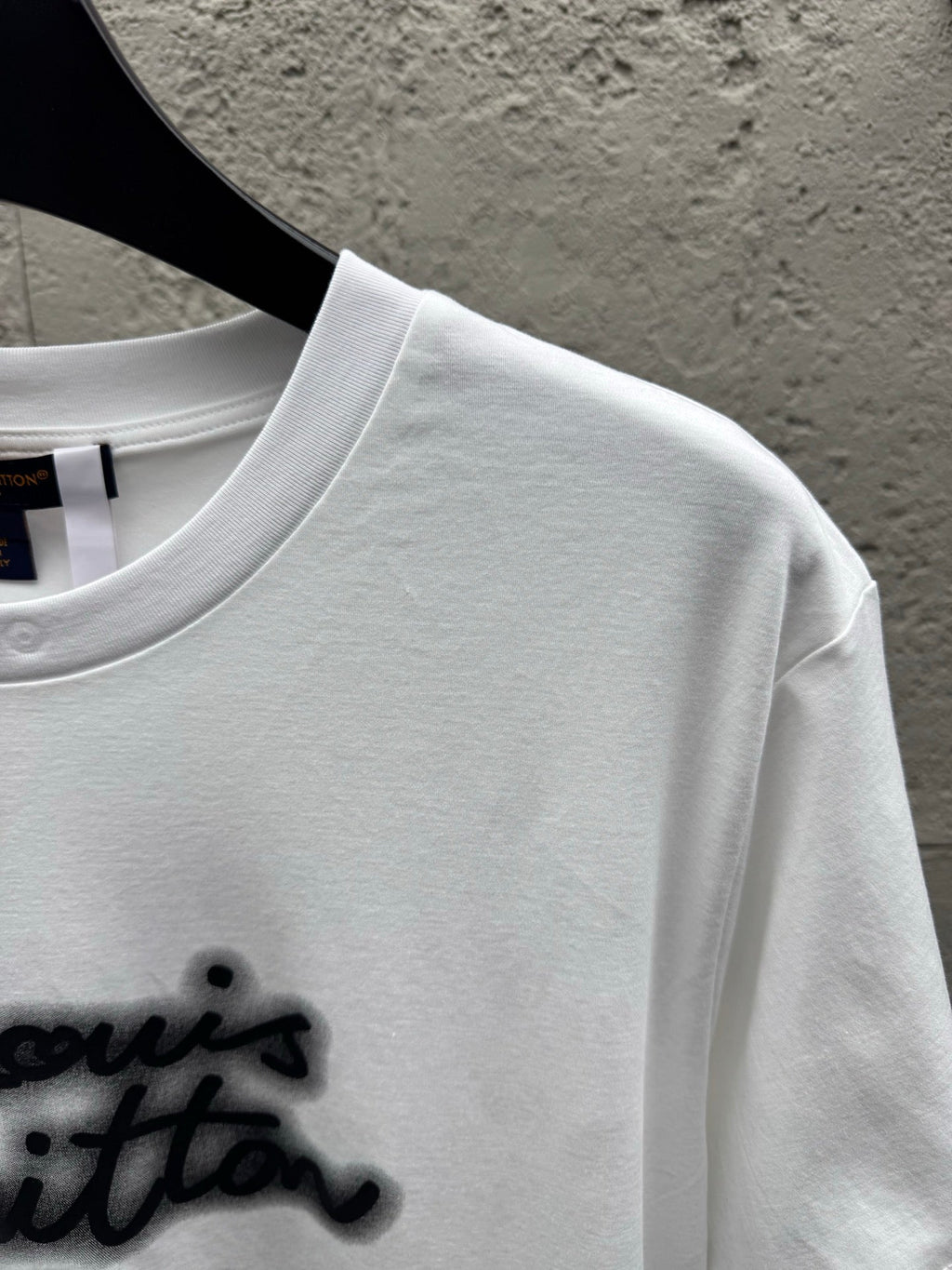 Neon Letter Print Crew Neck Short-Sleeve T-Shirt