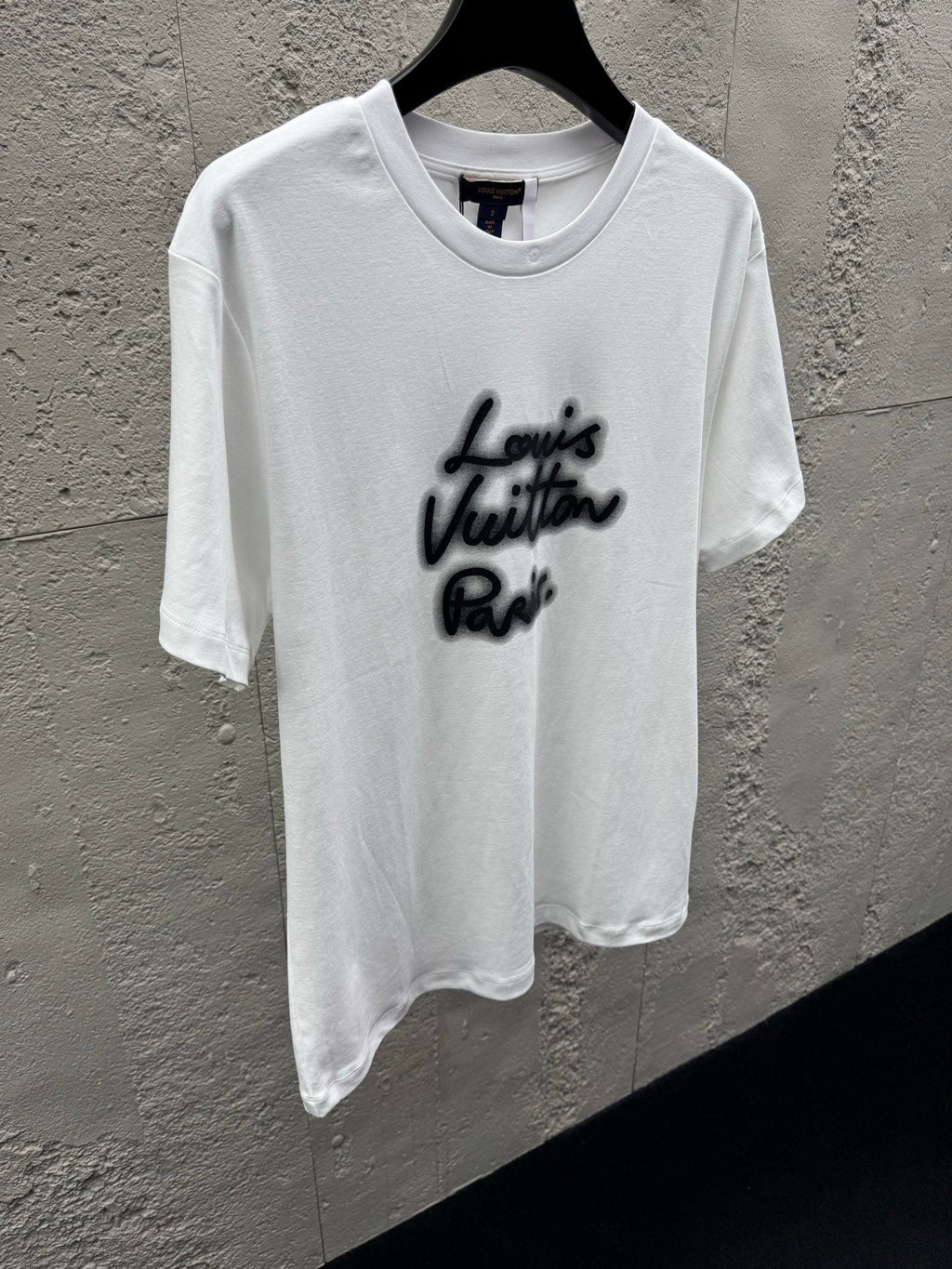 Neon Letter Print Crew Neck Short-Sleeve T-Shirt