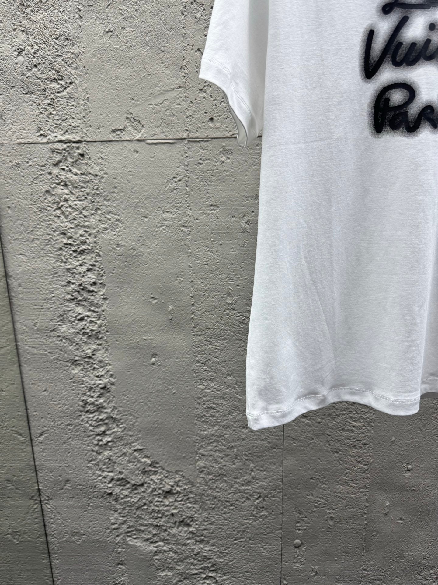 Neon Letter Print Crew Neck Short-Sleeve T-Shirt
