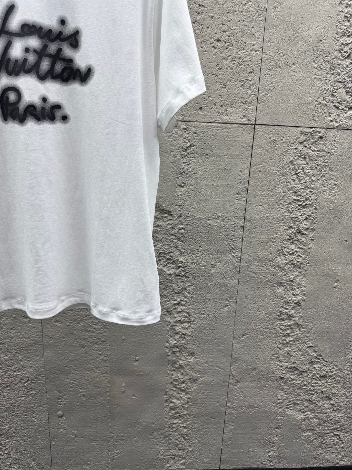 Neon Letter Print Crew Neck Short-Sleeve T-Shirt