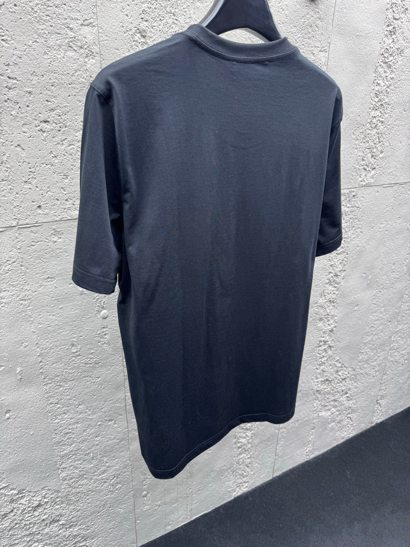 Embroidered Crew Neck Short-Sleeve T-Shirt