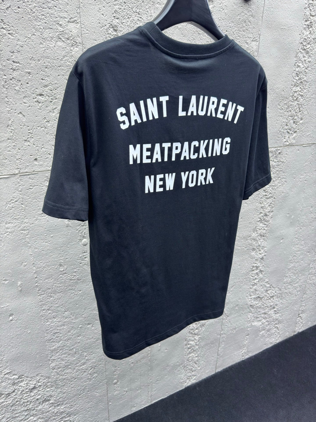 New York Print Crew Neck Short-Sleeve T-Shirt with Back