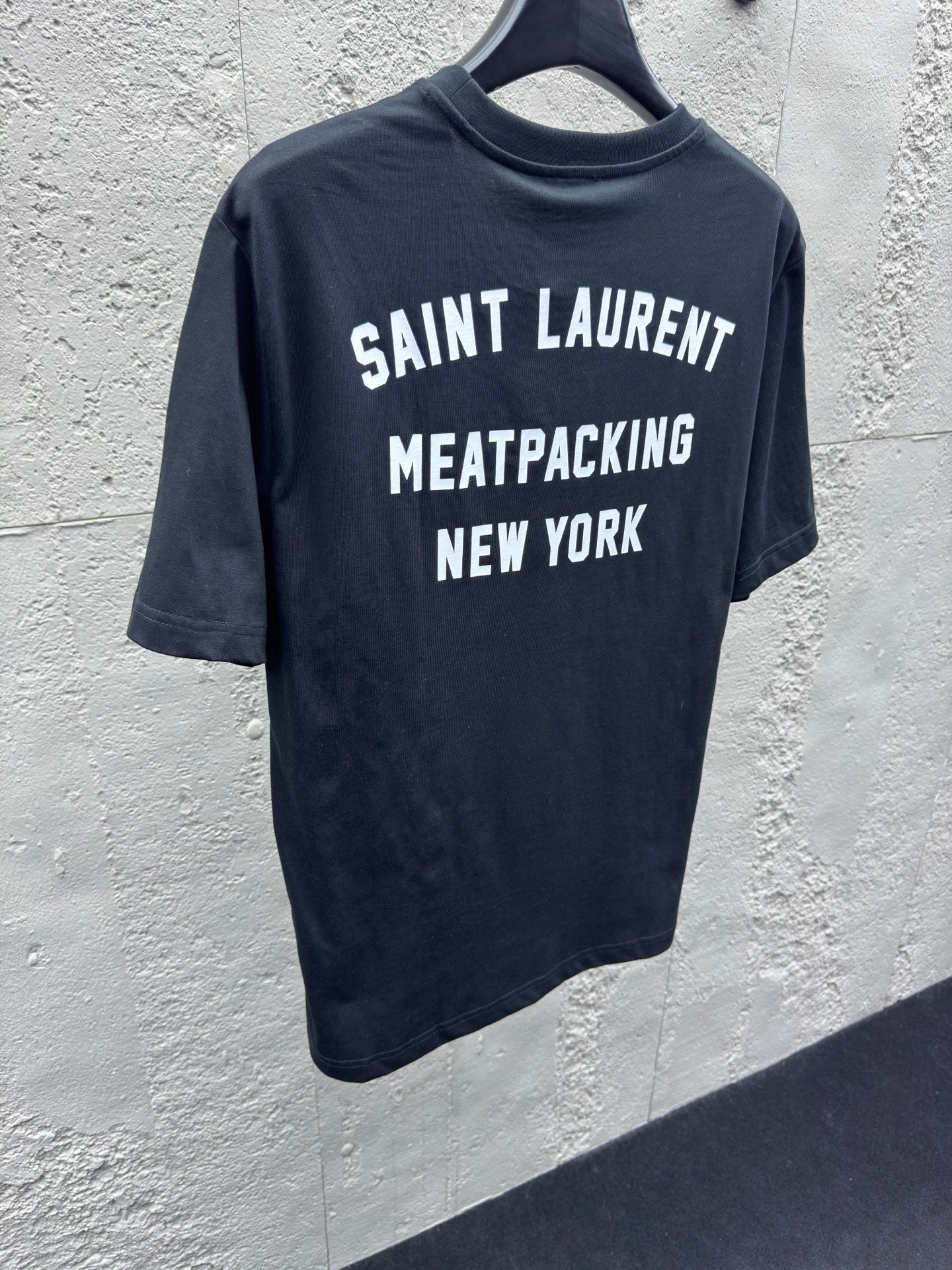 New York Print Crew Neck Short-Sleeve T-Shirt with Back