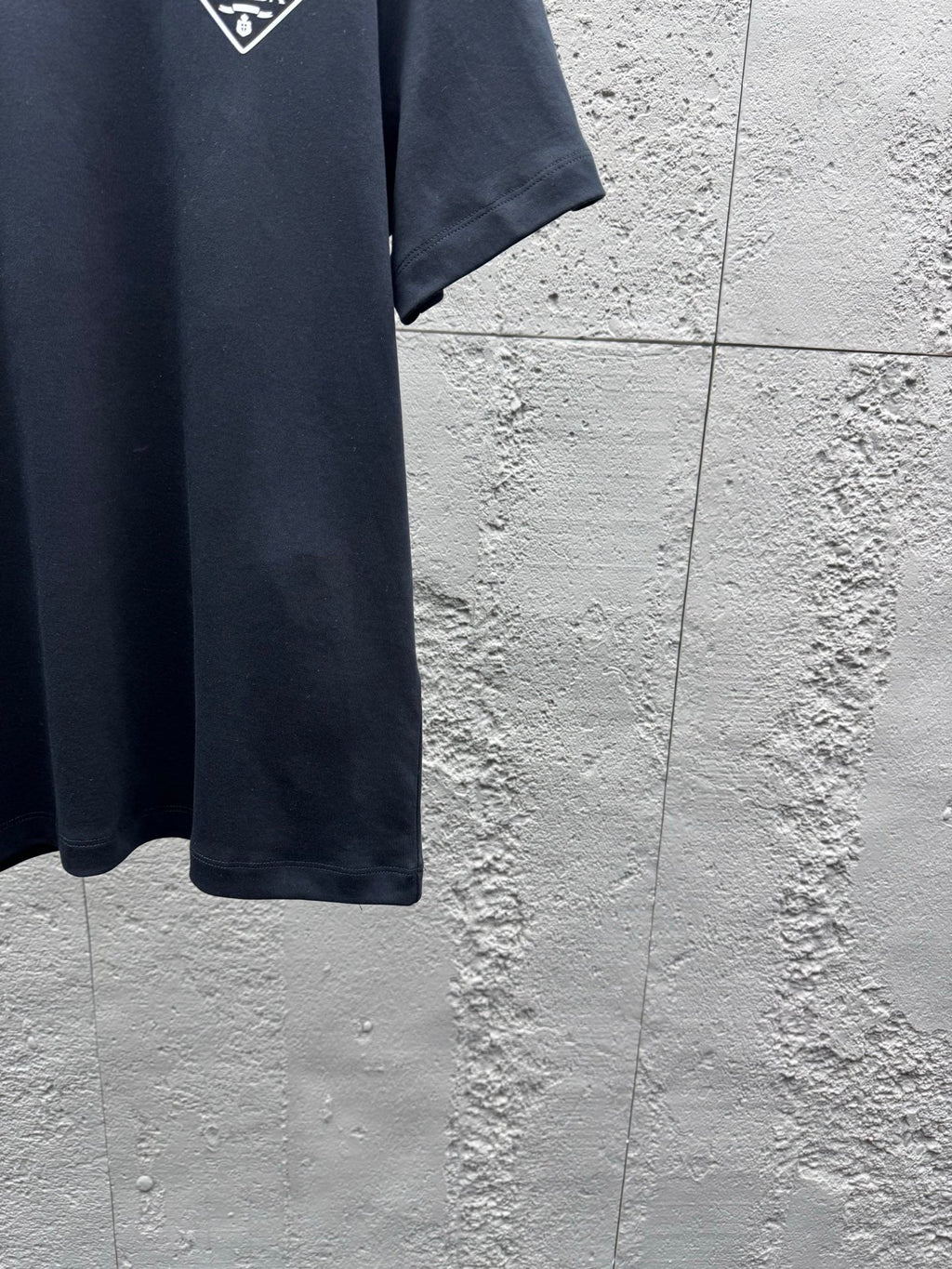 Printed crew neck short-sleeved top