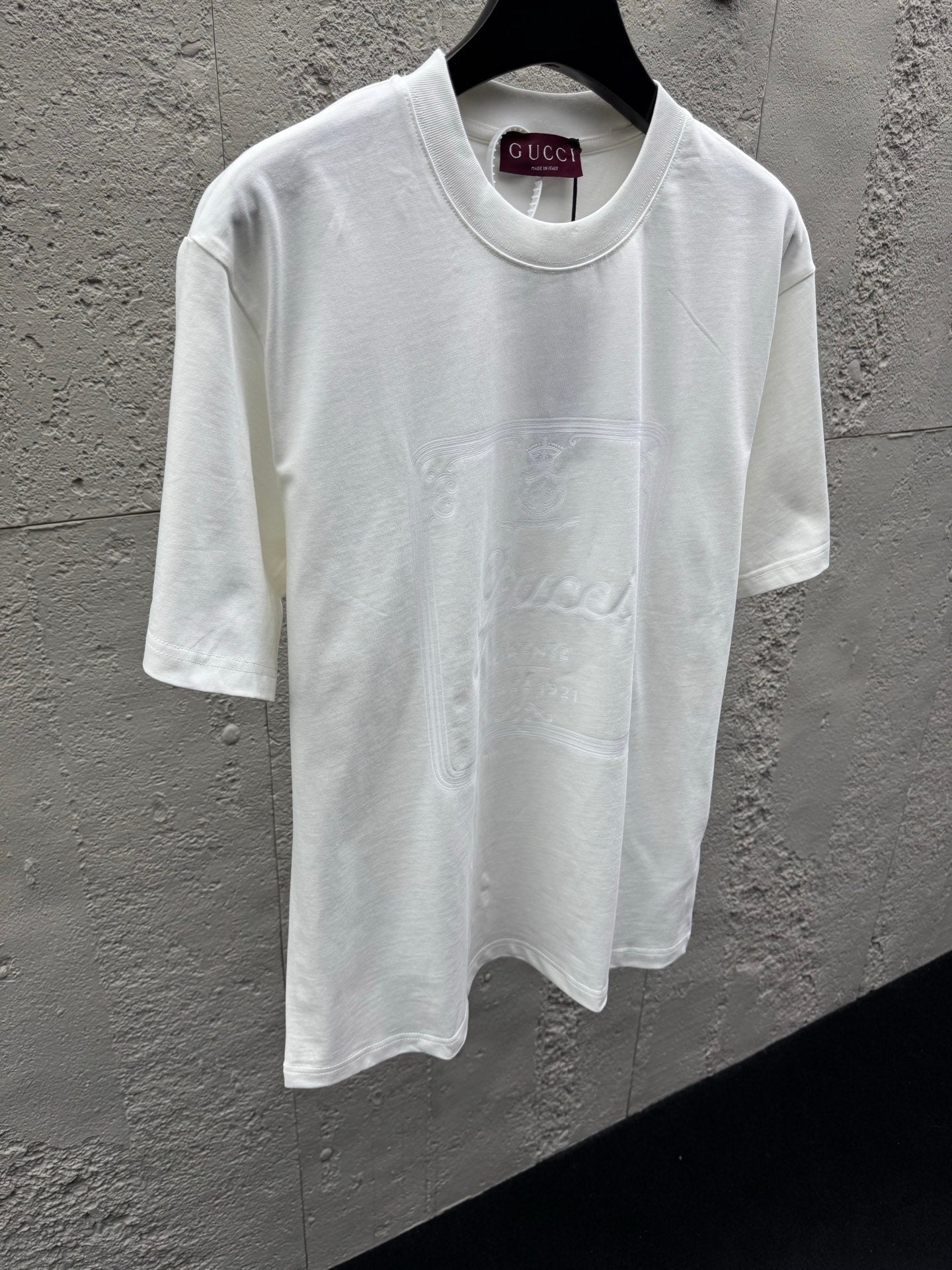 Plastisol Printed Crew Neck Short-Sleeve T-Shirt