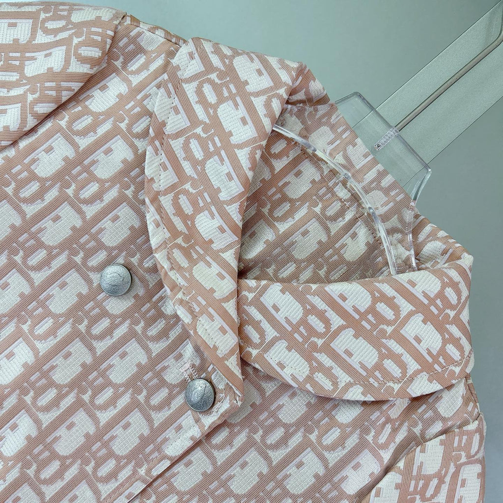 All-over logo print dress