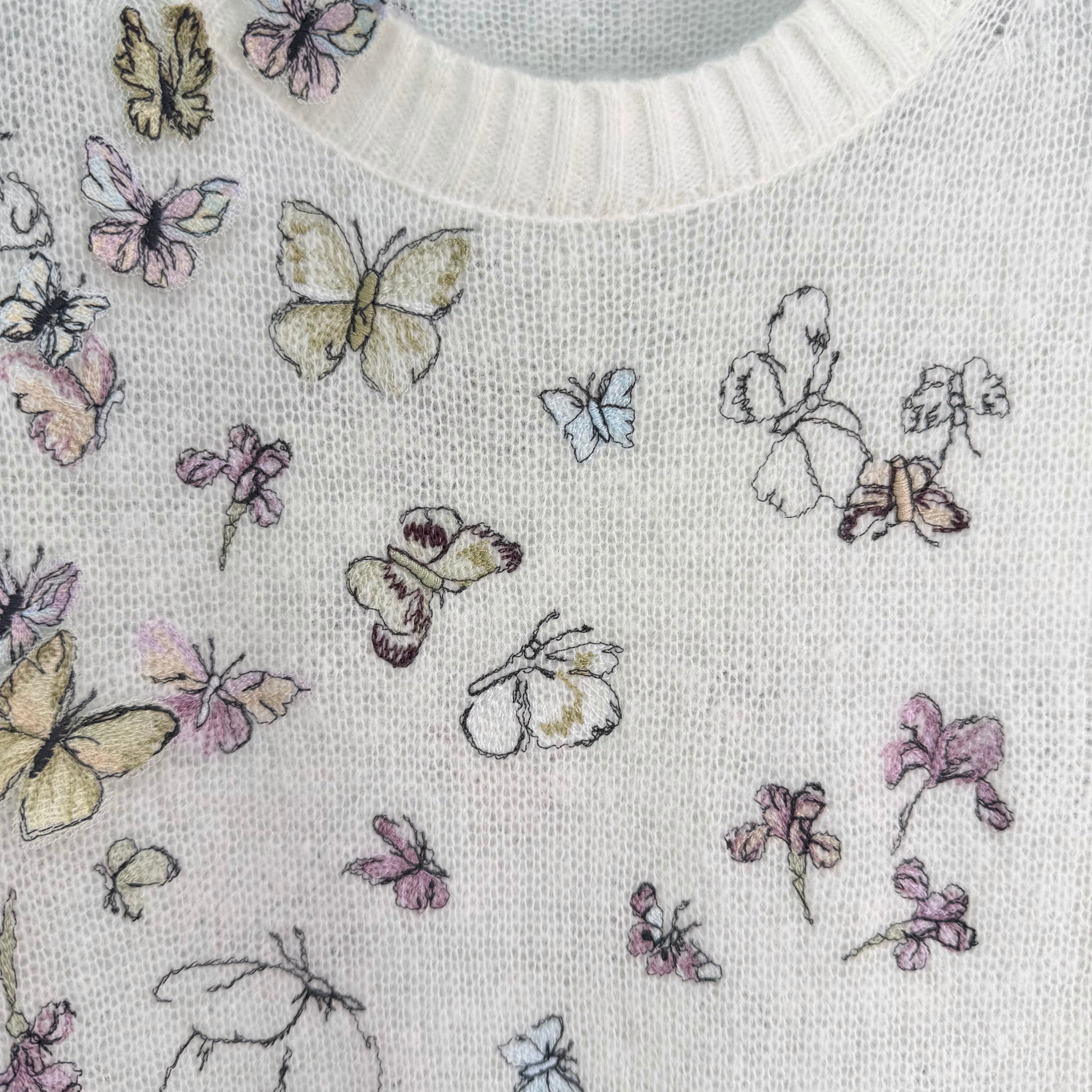 3D Butterfly Knit Sweater