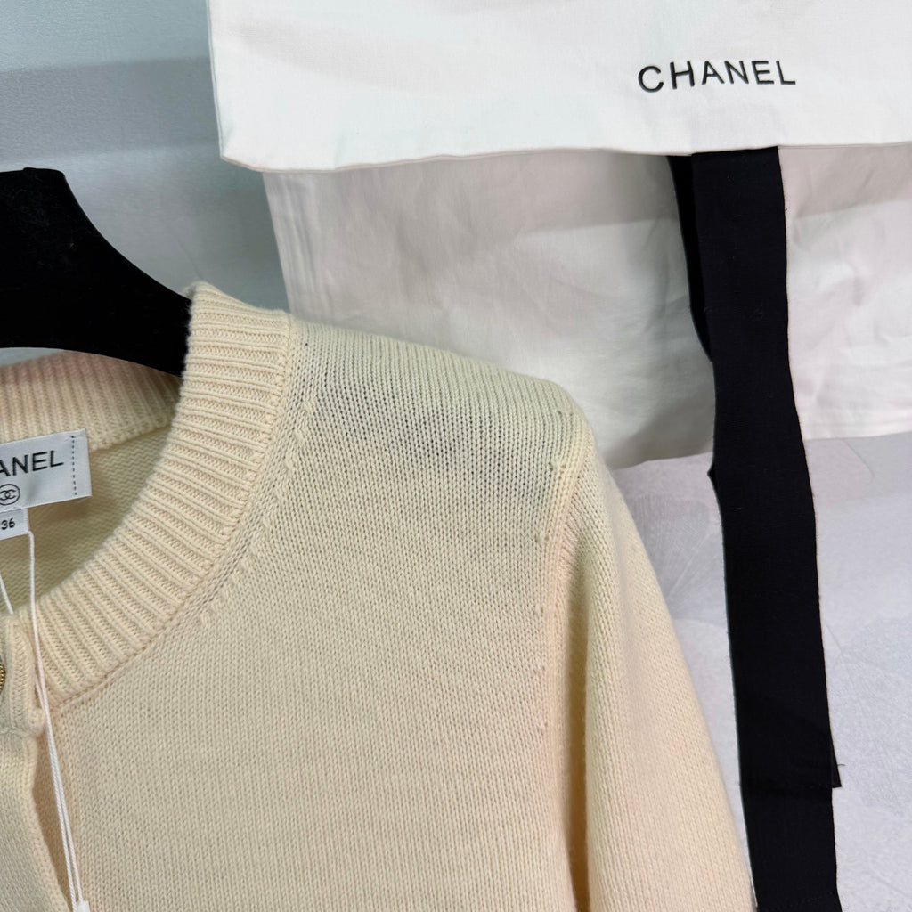 Creamy Yellow Knit Cardigan