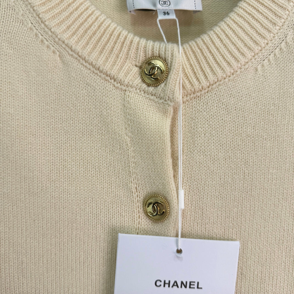 Creamy Yellow Knit Cardigan