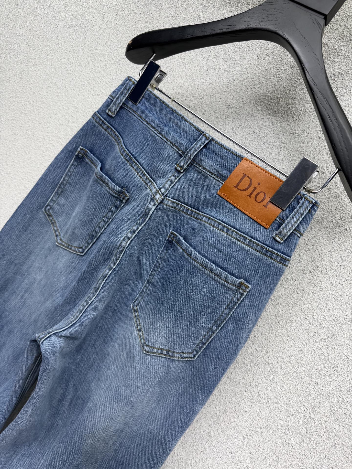 Logo straight-leg wide-leg jeans