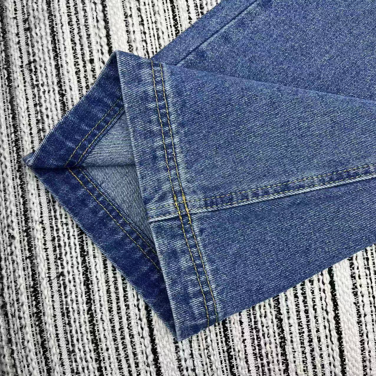 Logo straight-leg wide-leg jeans