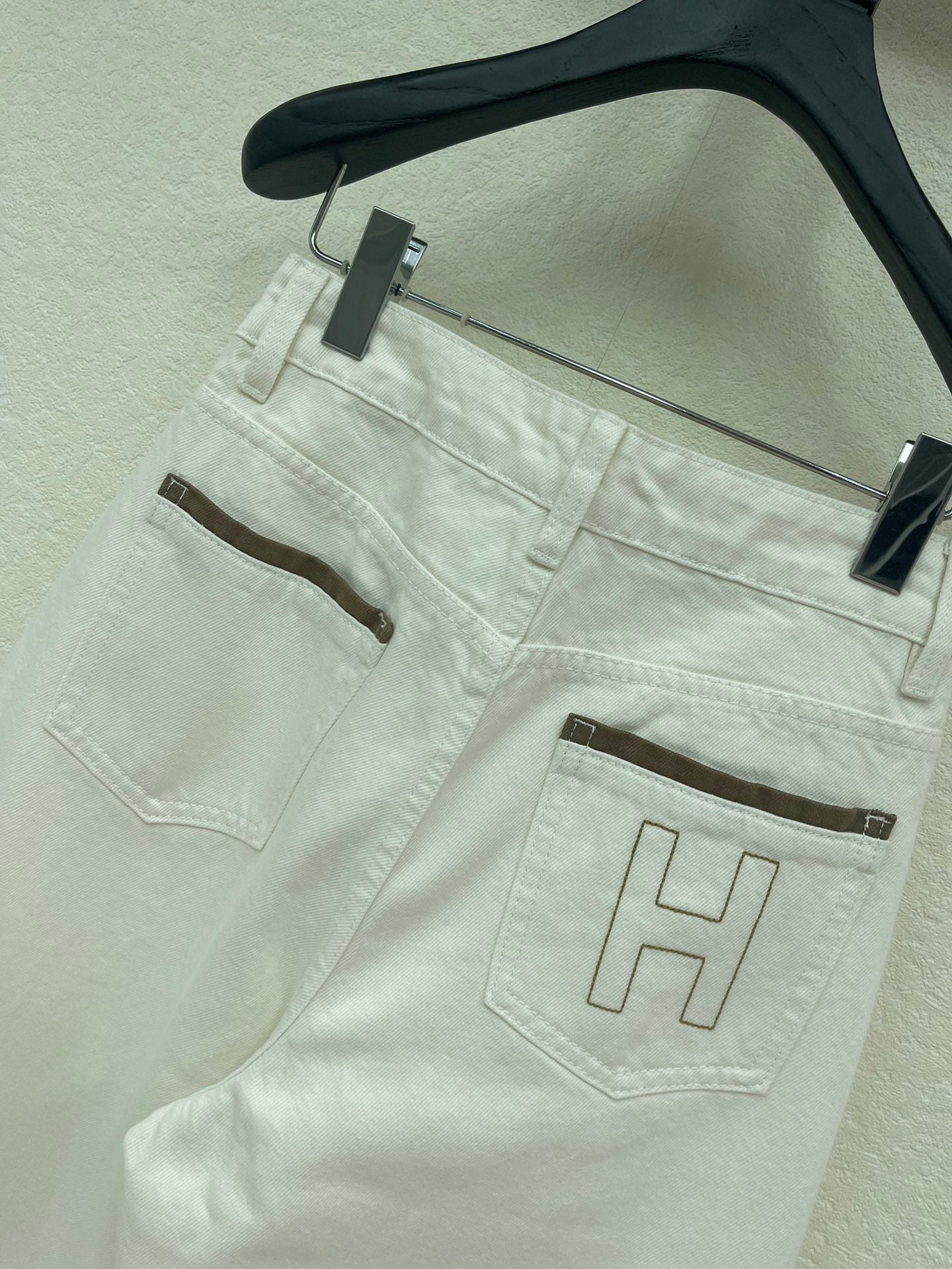 White Jeans with Lettering