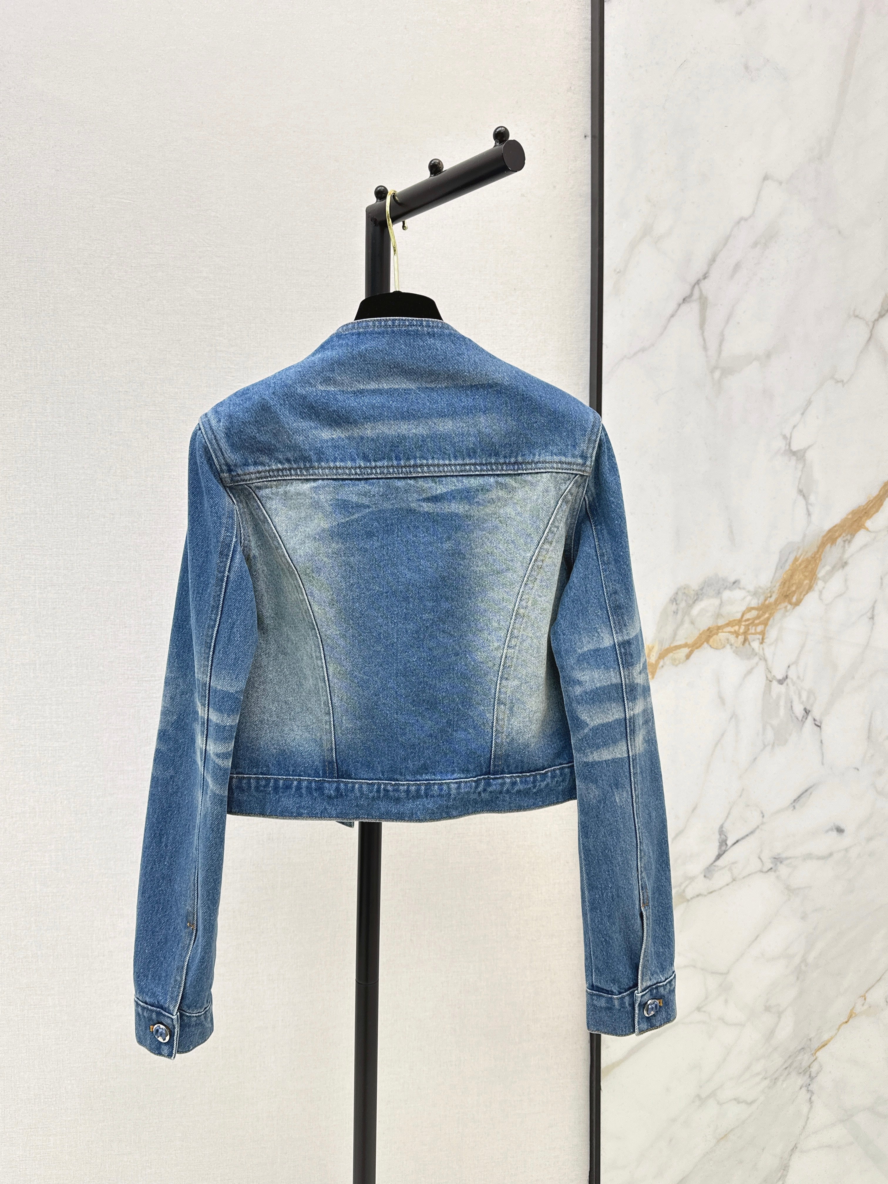 Distressed Washed Denim Set
