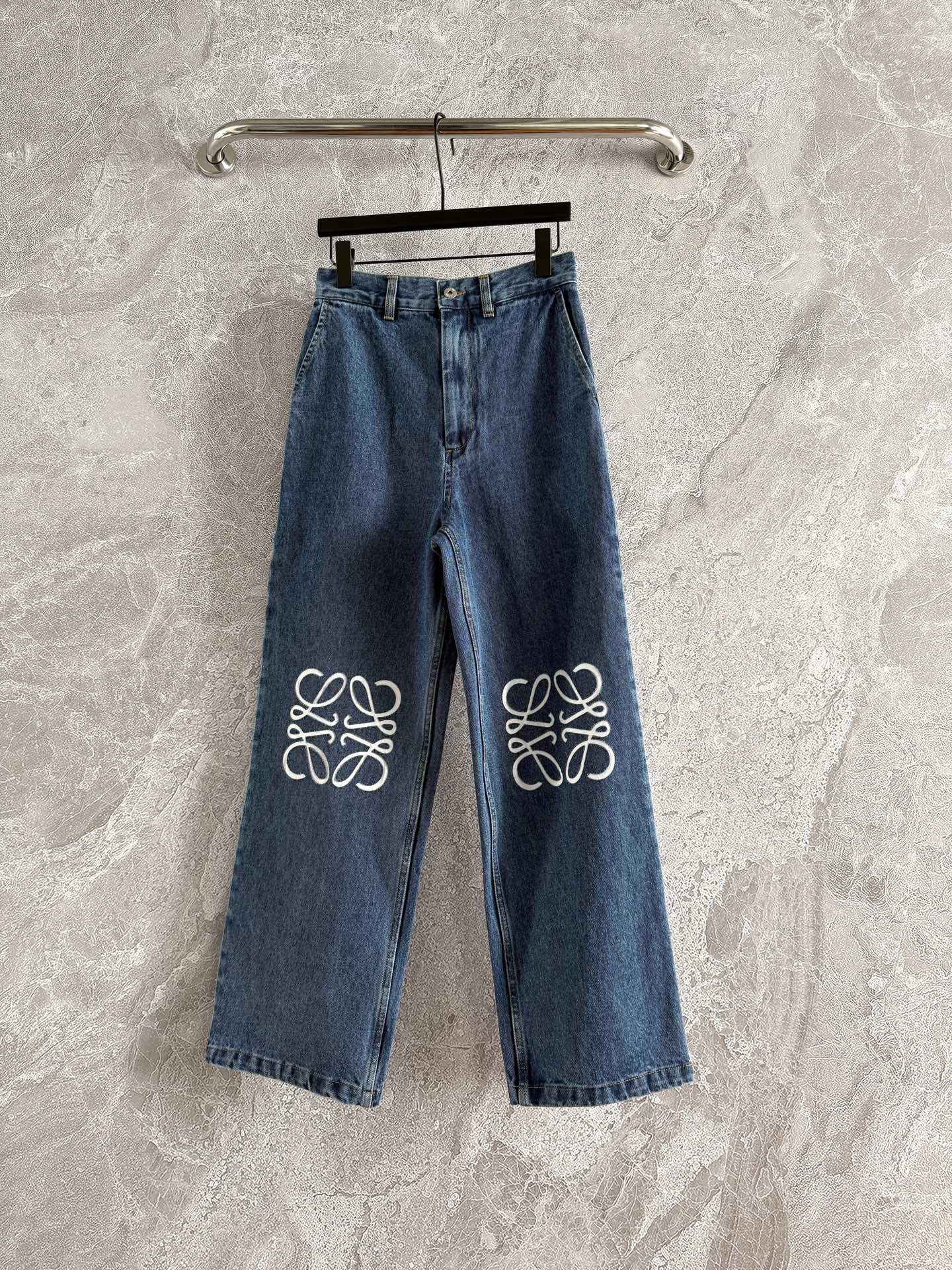 Burnished Straight-Leg Jeans