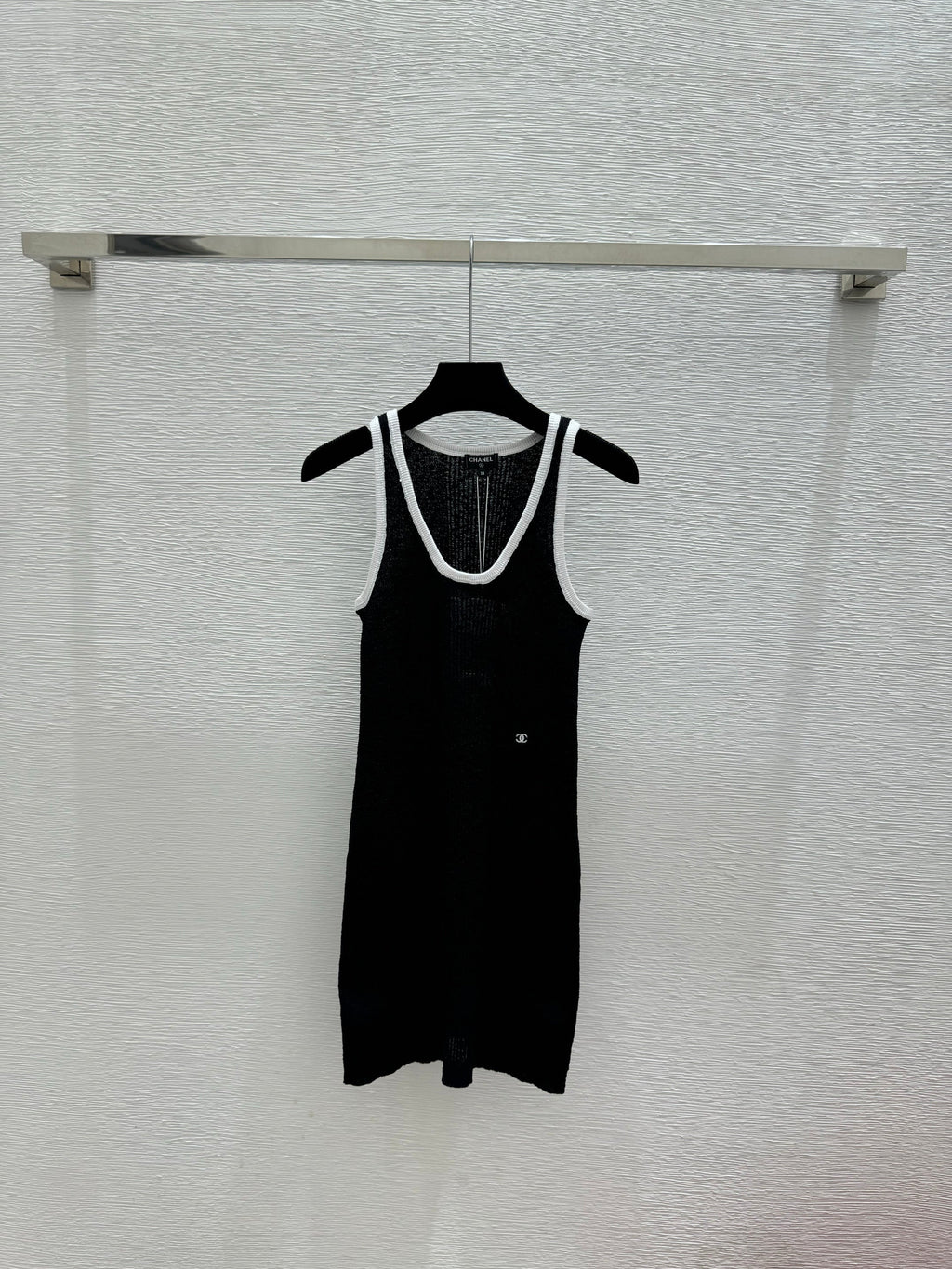 Black Knit Vest Dress