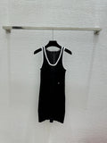 Black Knit Vest Dress