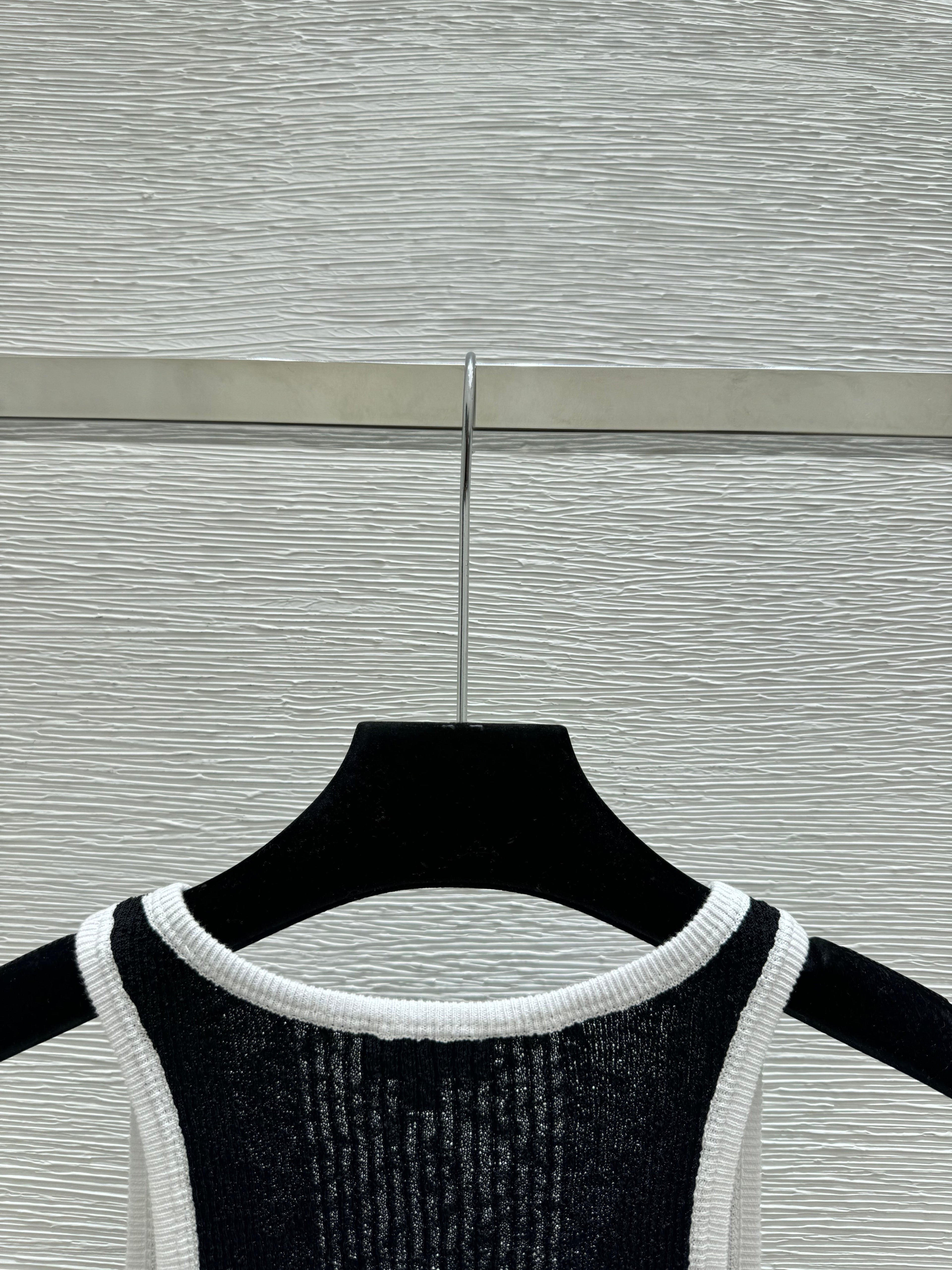 Black Knit Vest Dress