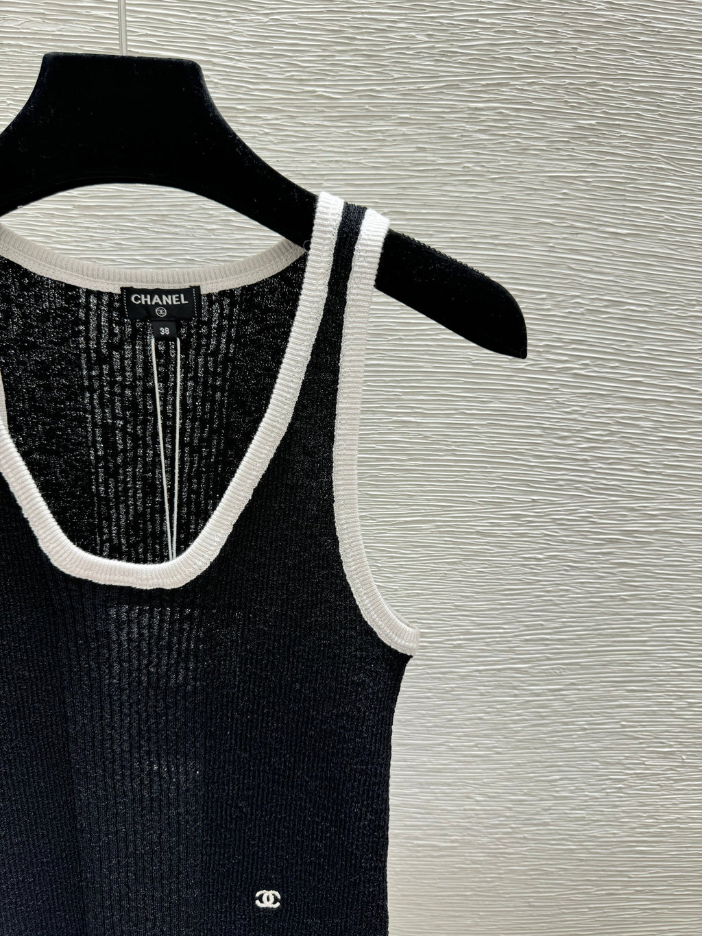 Black Knit Vest Dress