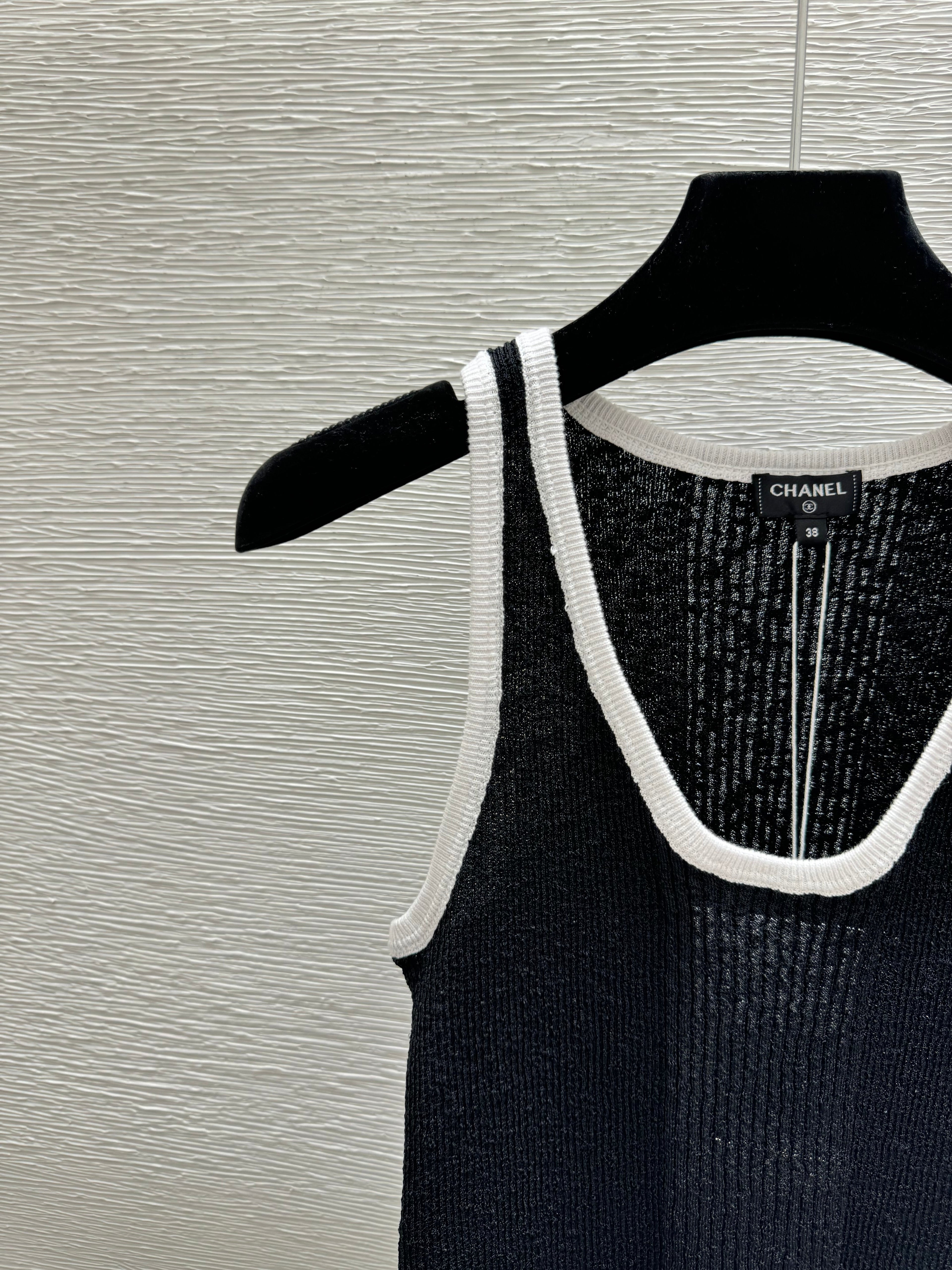 Black Knit Vest Dress