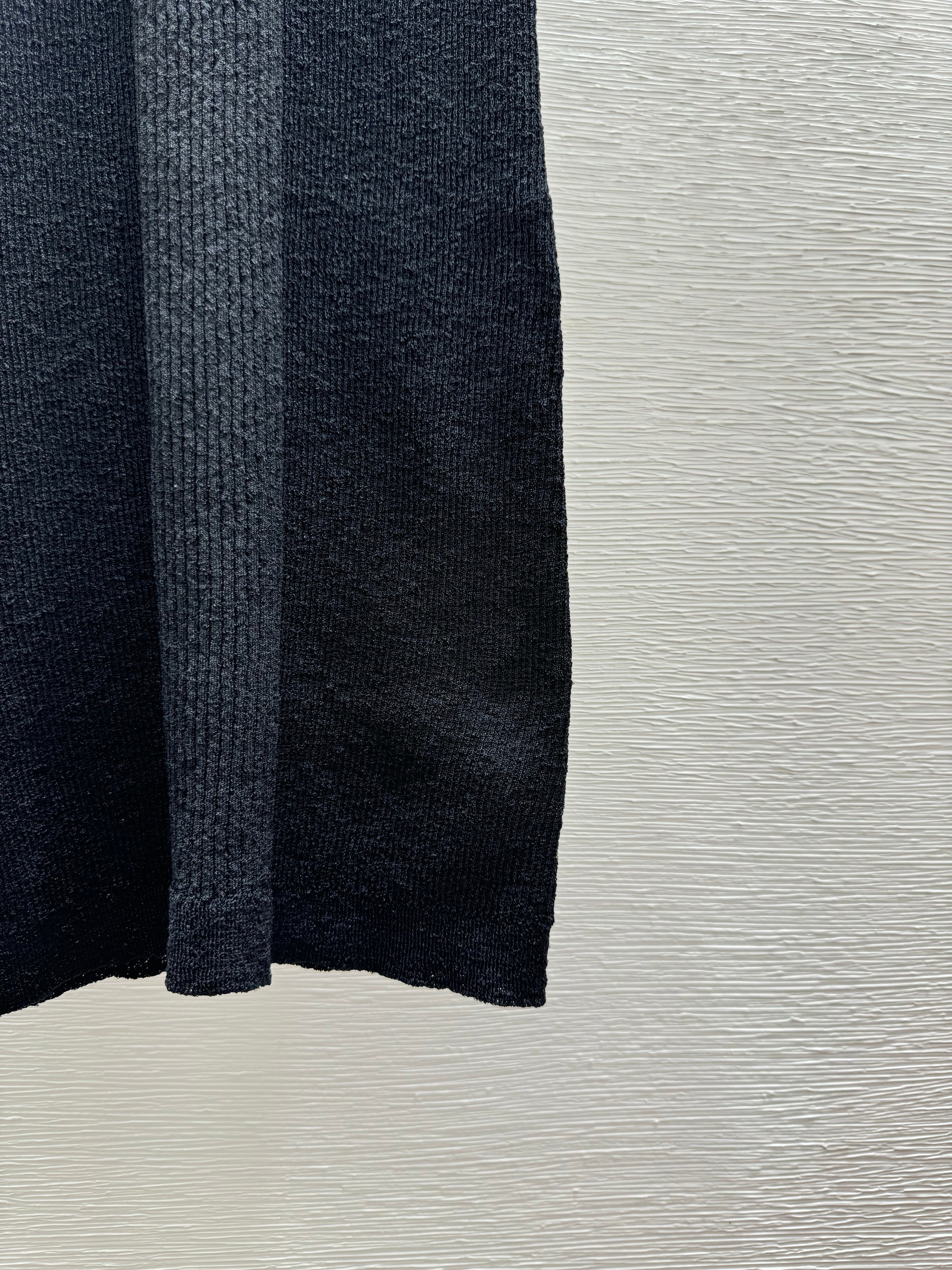 Black Knit Vest Dress