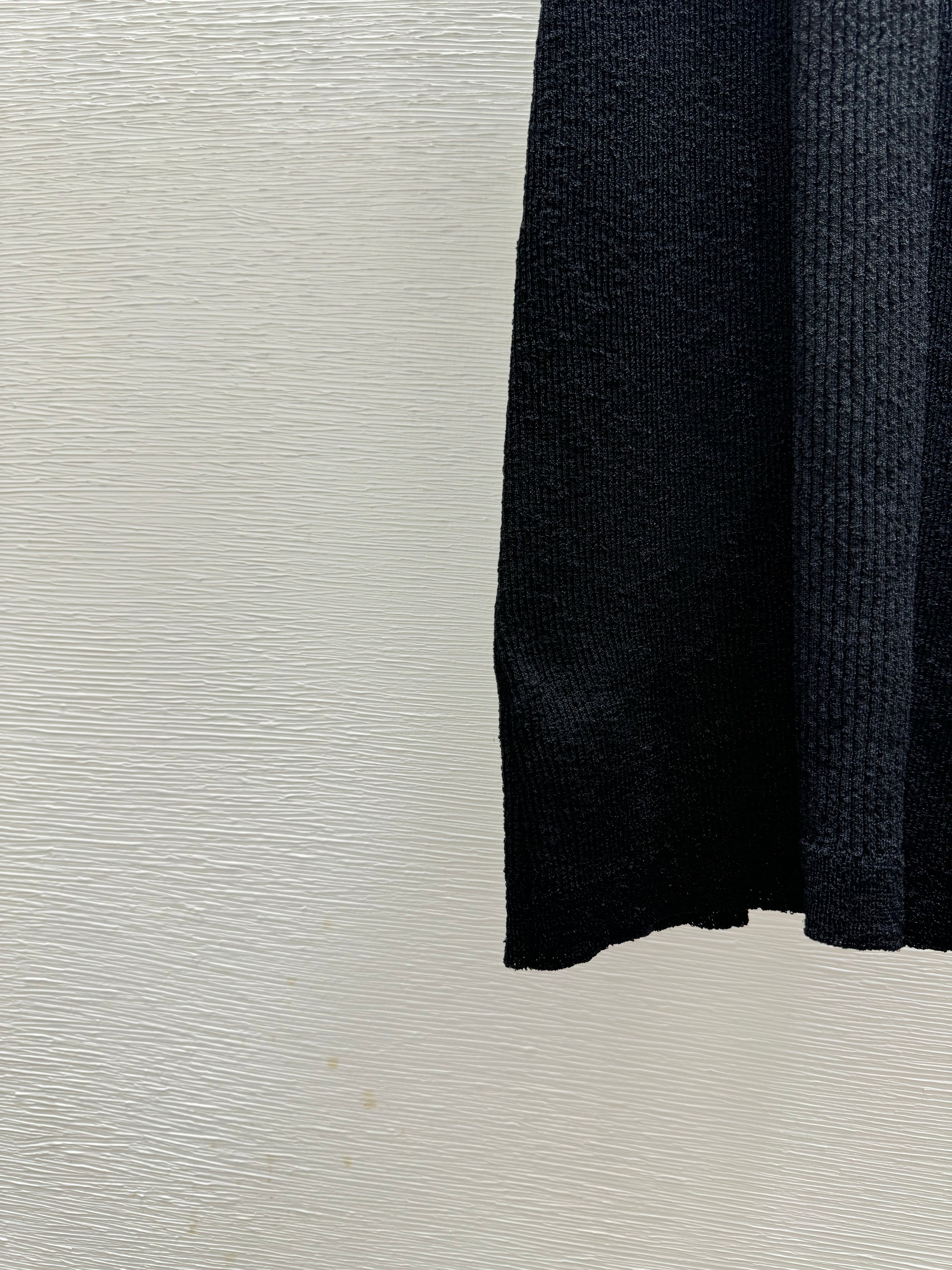 Black Knit Vest Dress
