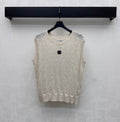 Embroidered Knit Vest