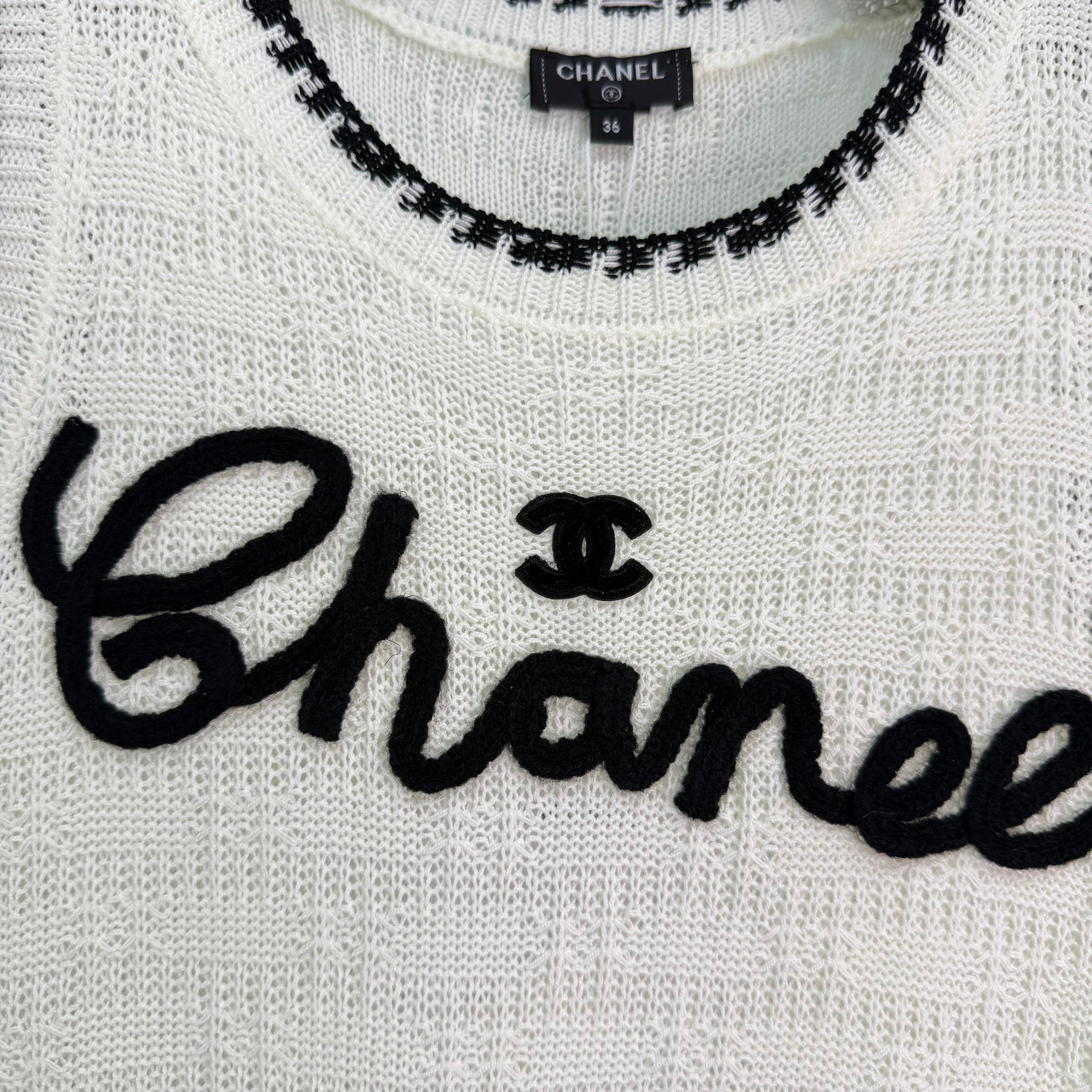 Embroidered-Trimmed Knit Vest