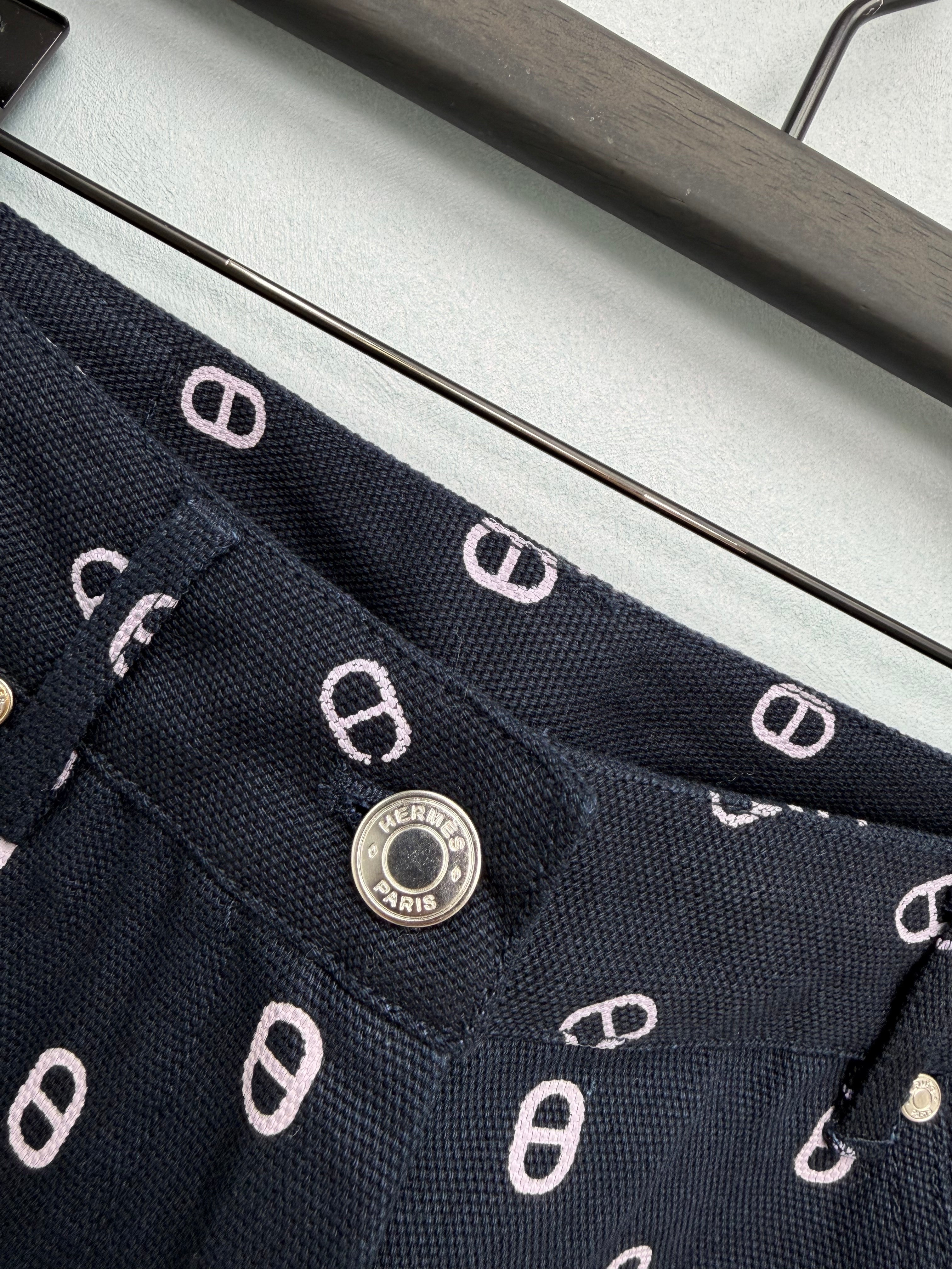 Printed Straight-Leg Casual Pants