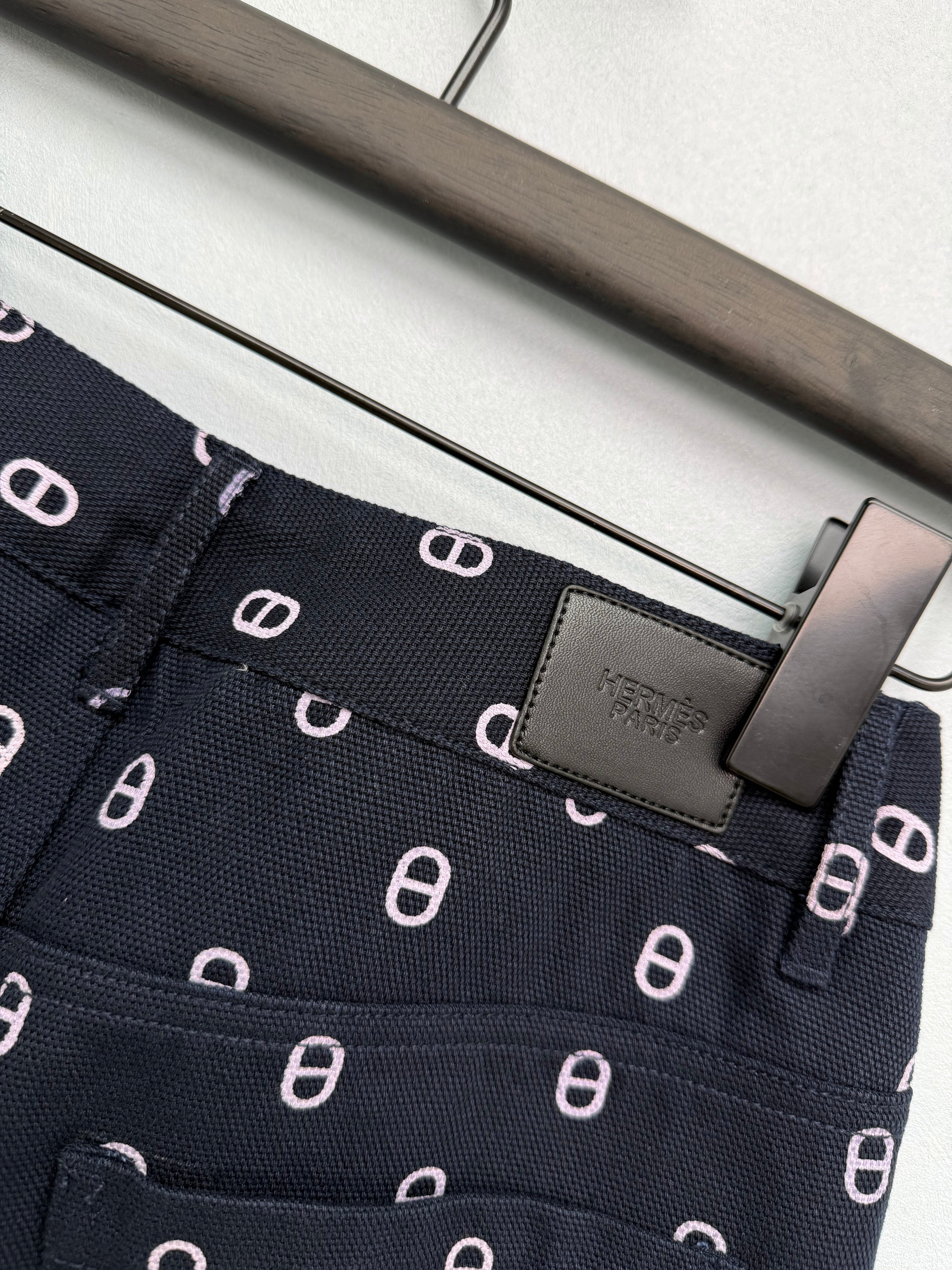 Printed Straight-Leg Casual Pants