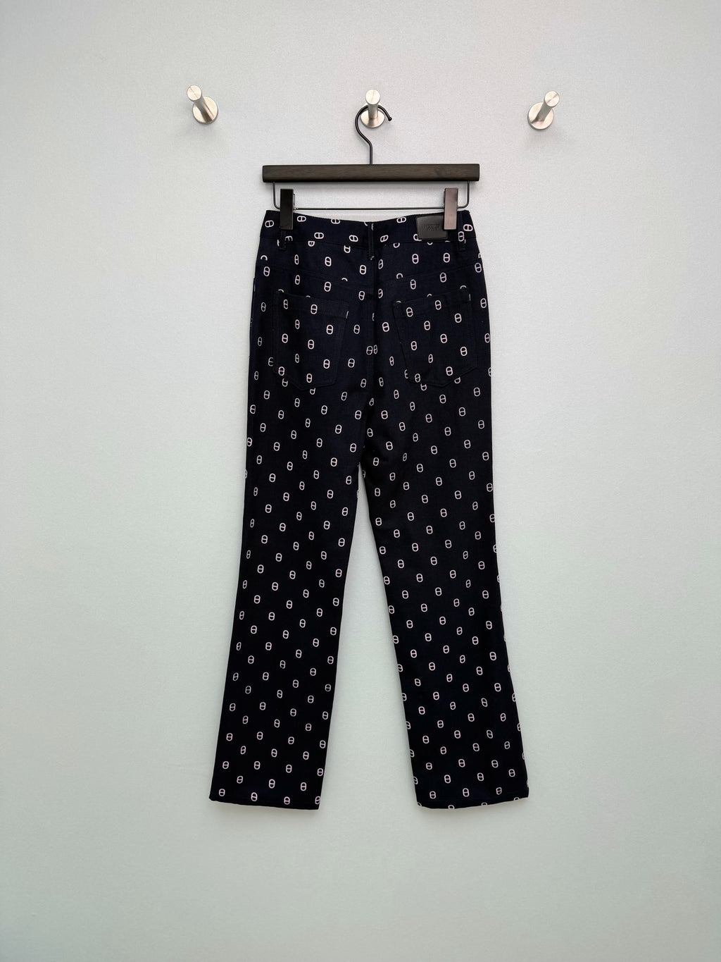 Printed Straight-Leg Casual Pants