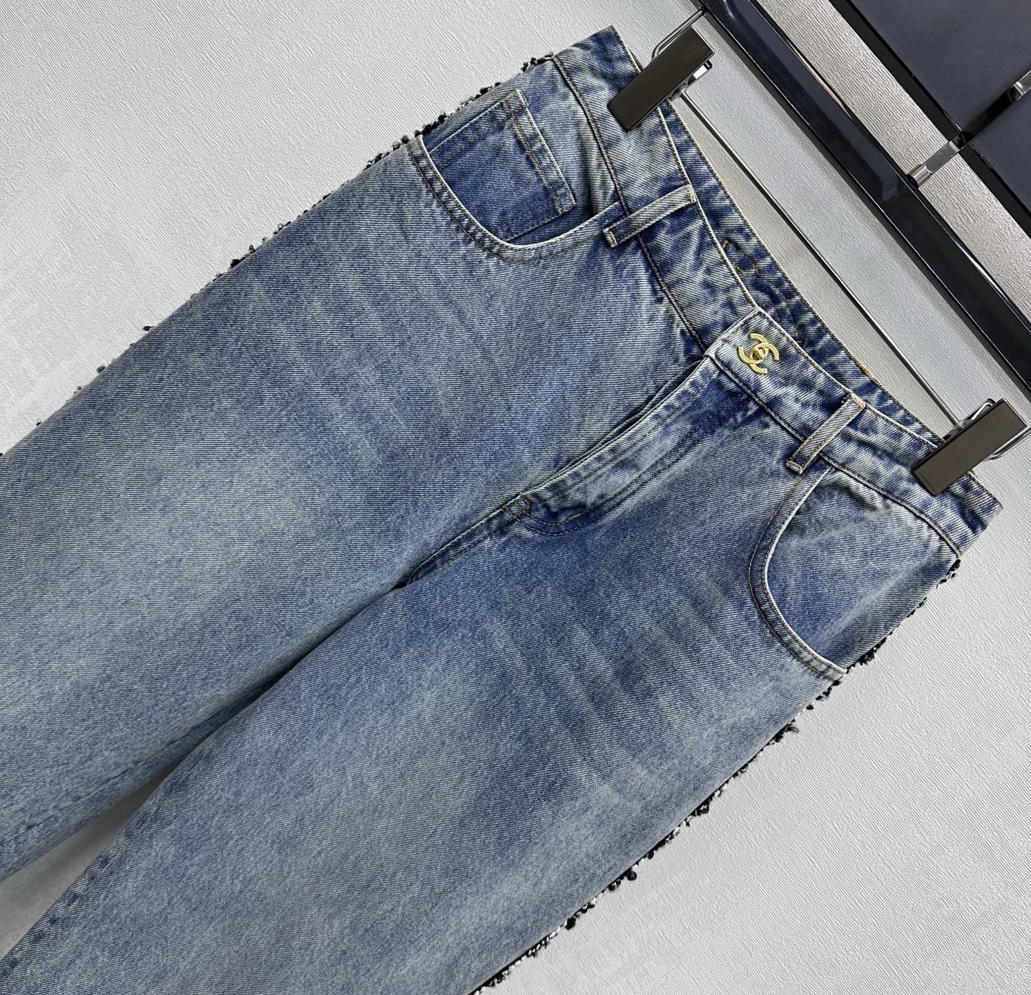 Patchwork Denim Pants