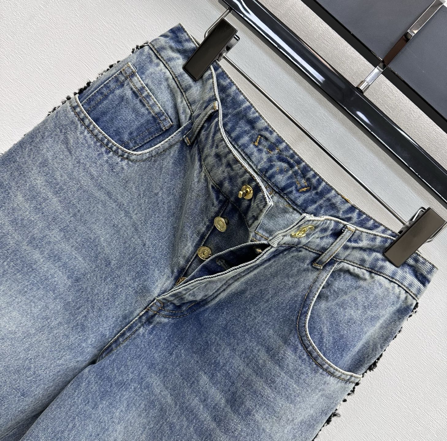 Patchwork Denim Pants