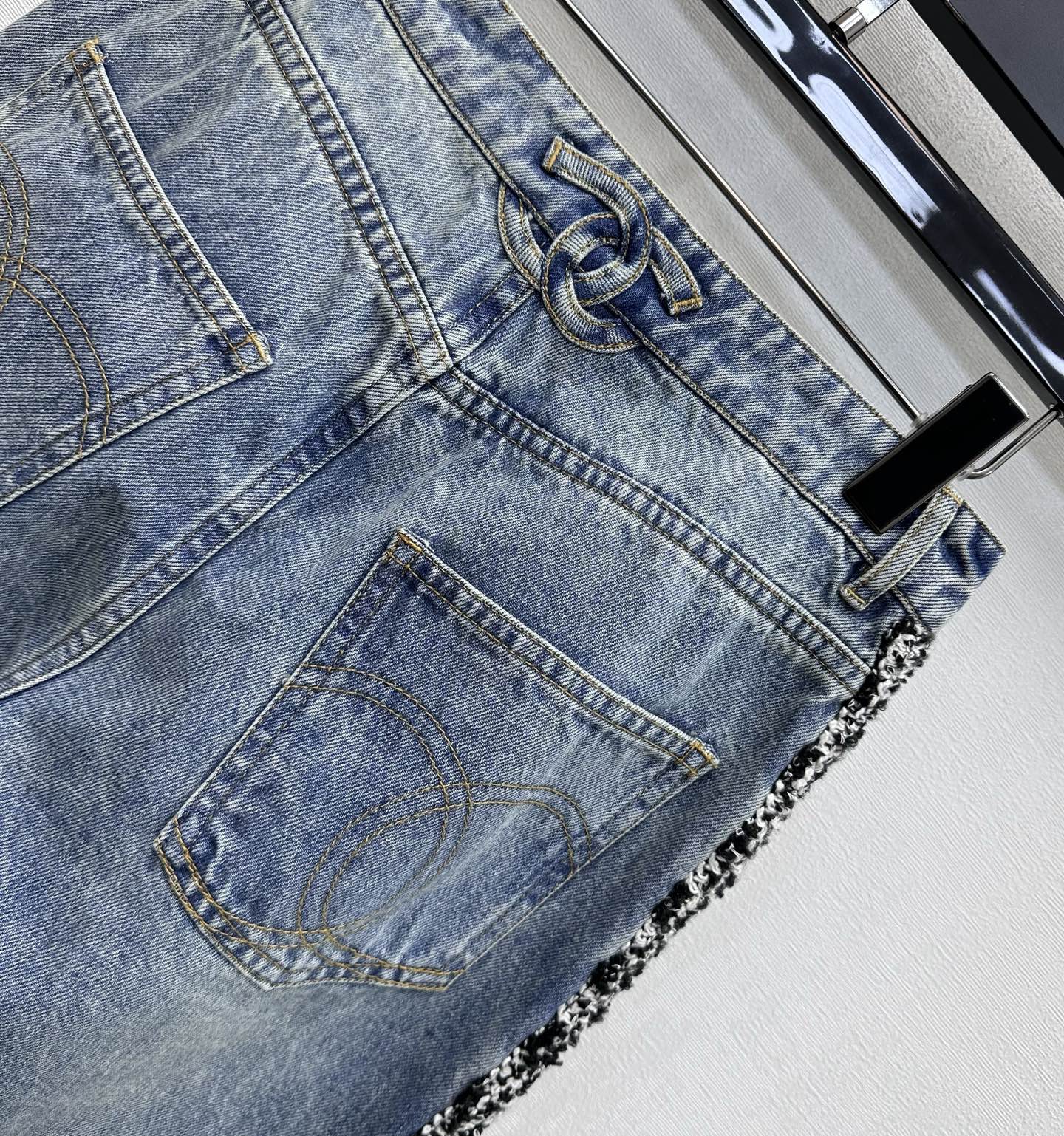 Patchwork Denim Pants