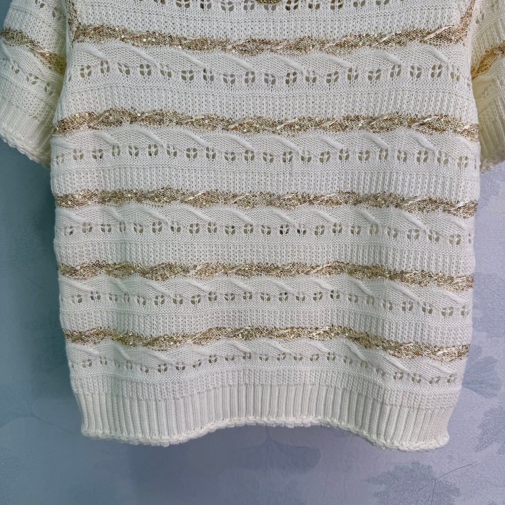 Knitted Short-Sleeve T-Shirt