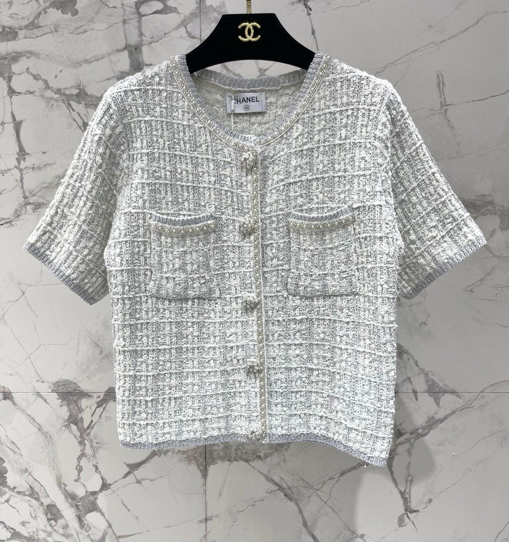 Heavily Beaded Tweed Jacket
