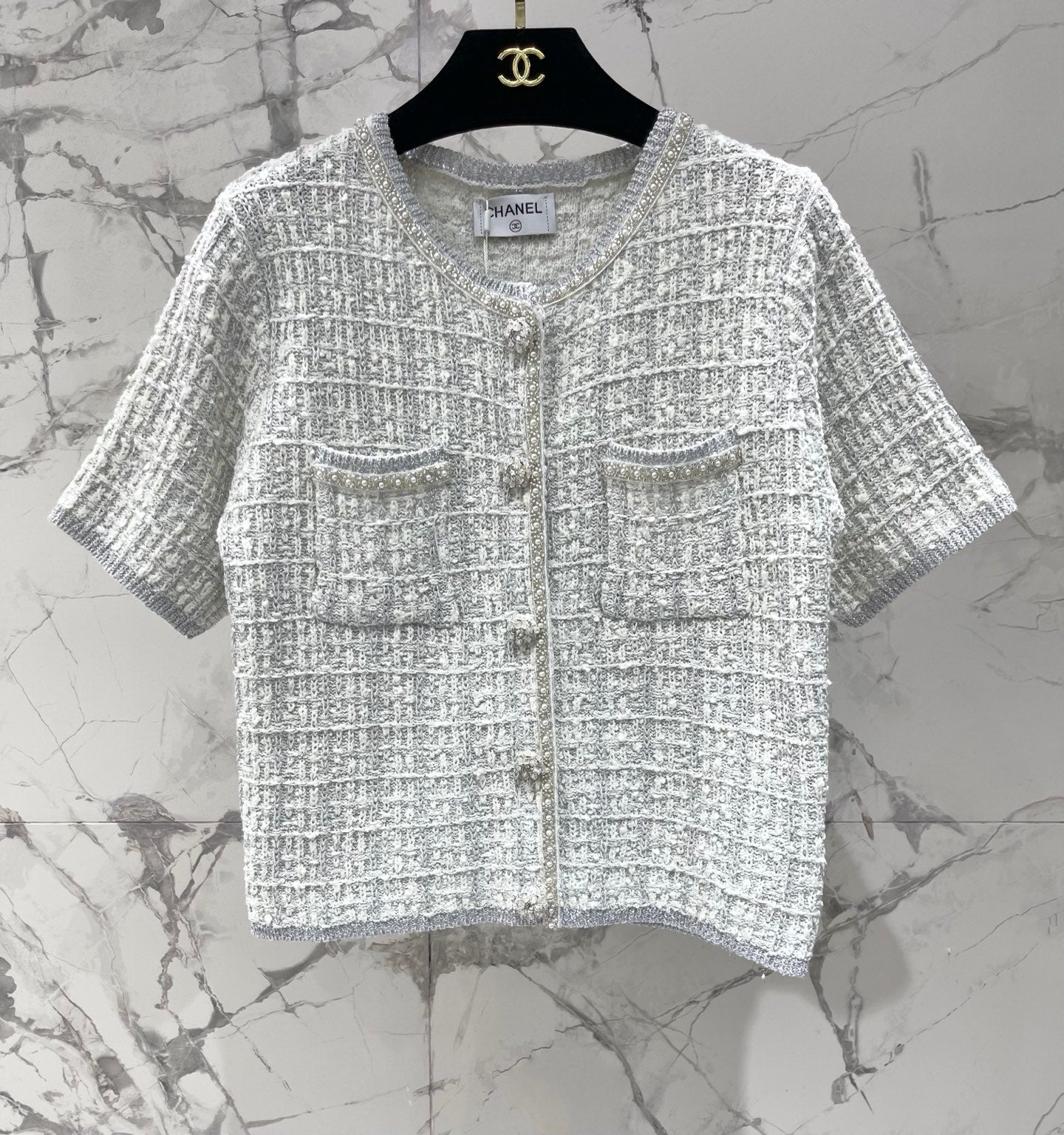 Heavily Beaded Tweed Jacket