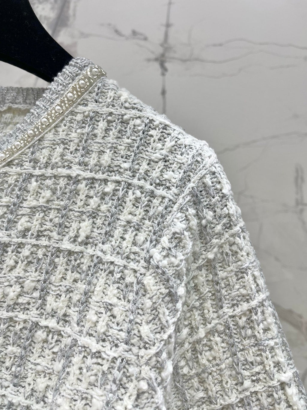Heavily Beaded Tweed Jacket