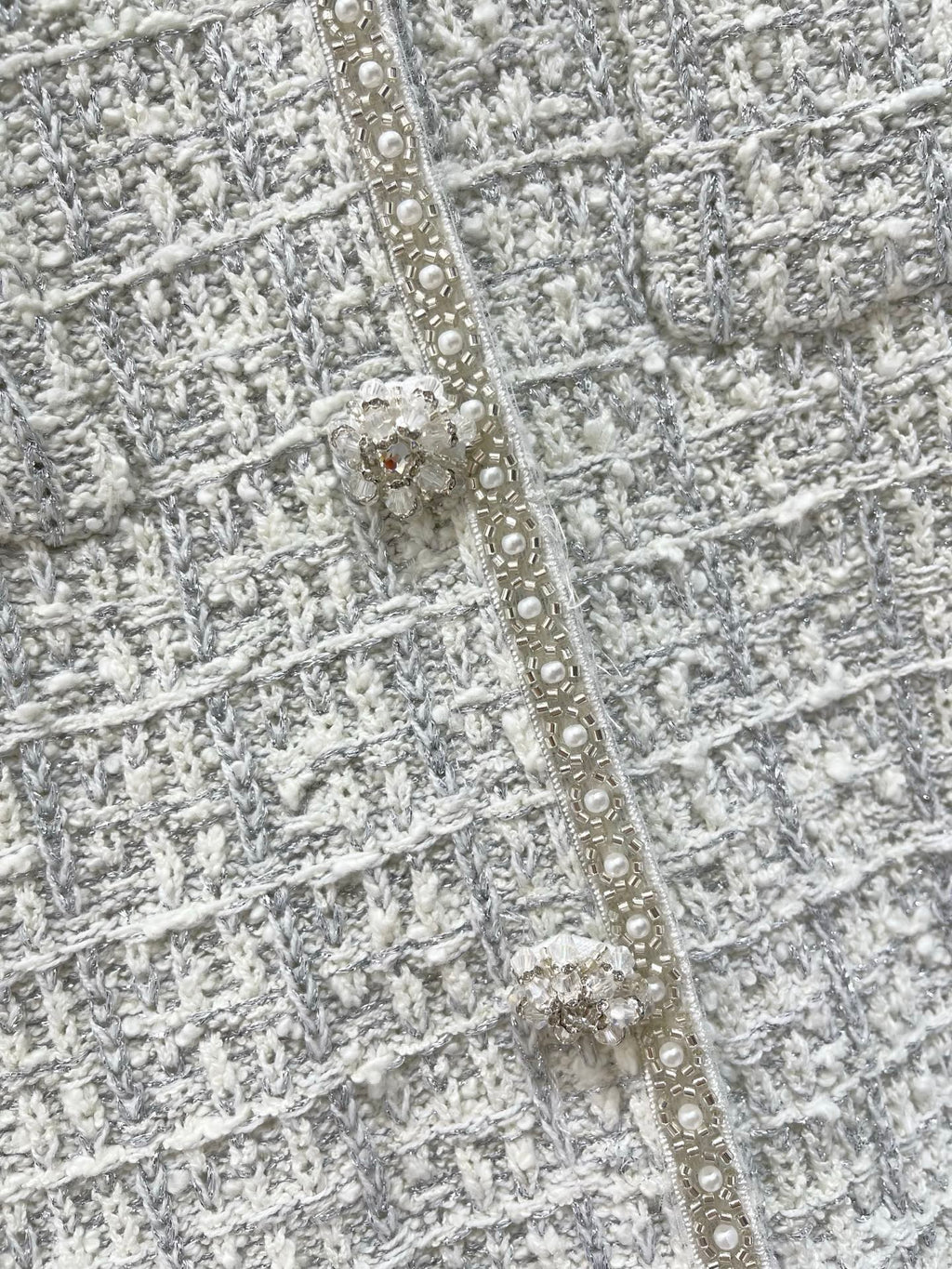 Heavily Beaded Tweed Jacket