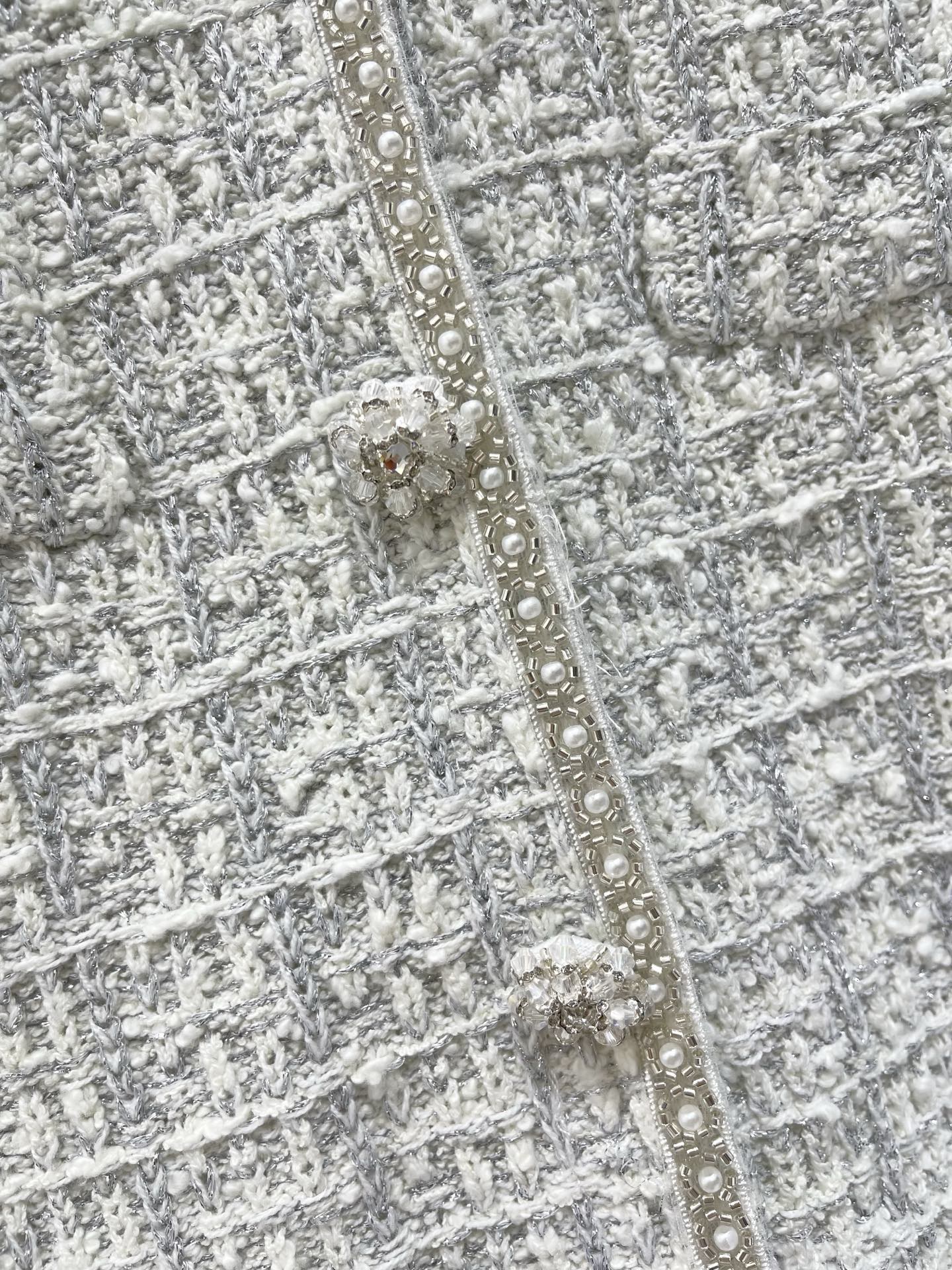 Heavily Beaded Tweed Jacket