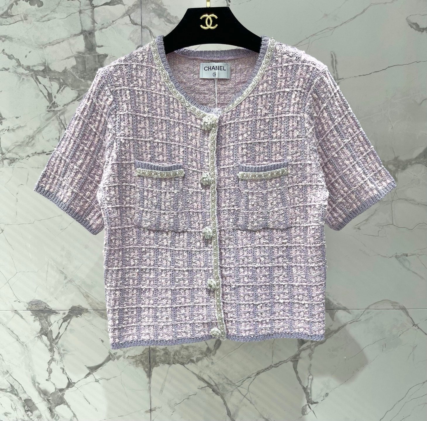 Heavily Beaded Tweed Jacket