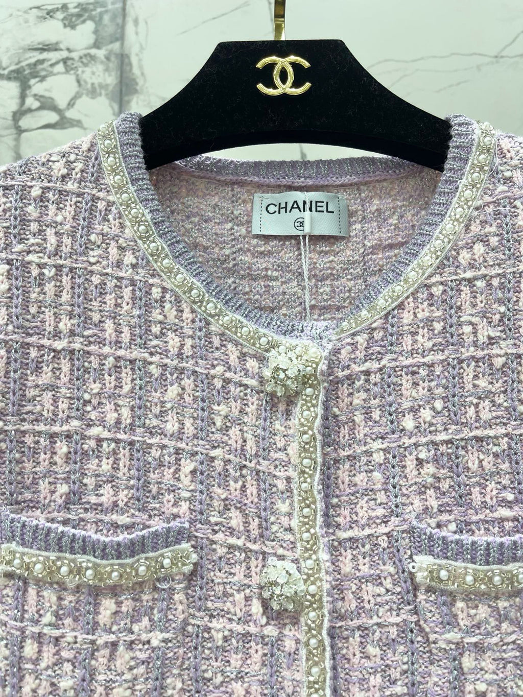 Heavily Beaded Tweed Jacket
