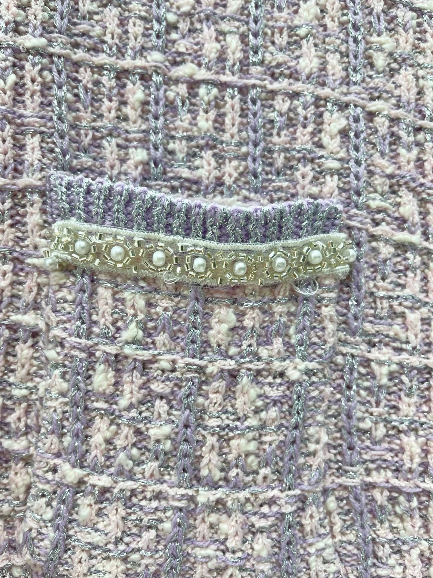 Heavily Beaded Tweed Jacket