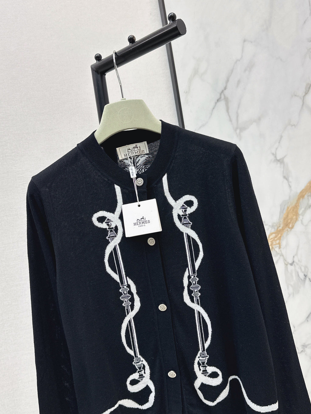 Embroidered Knit Cardigan